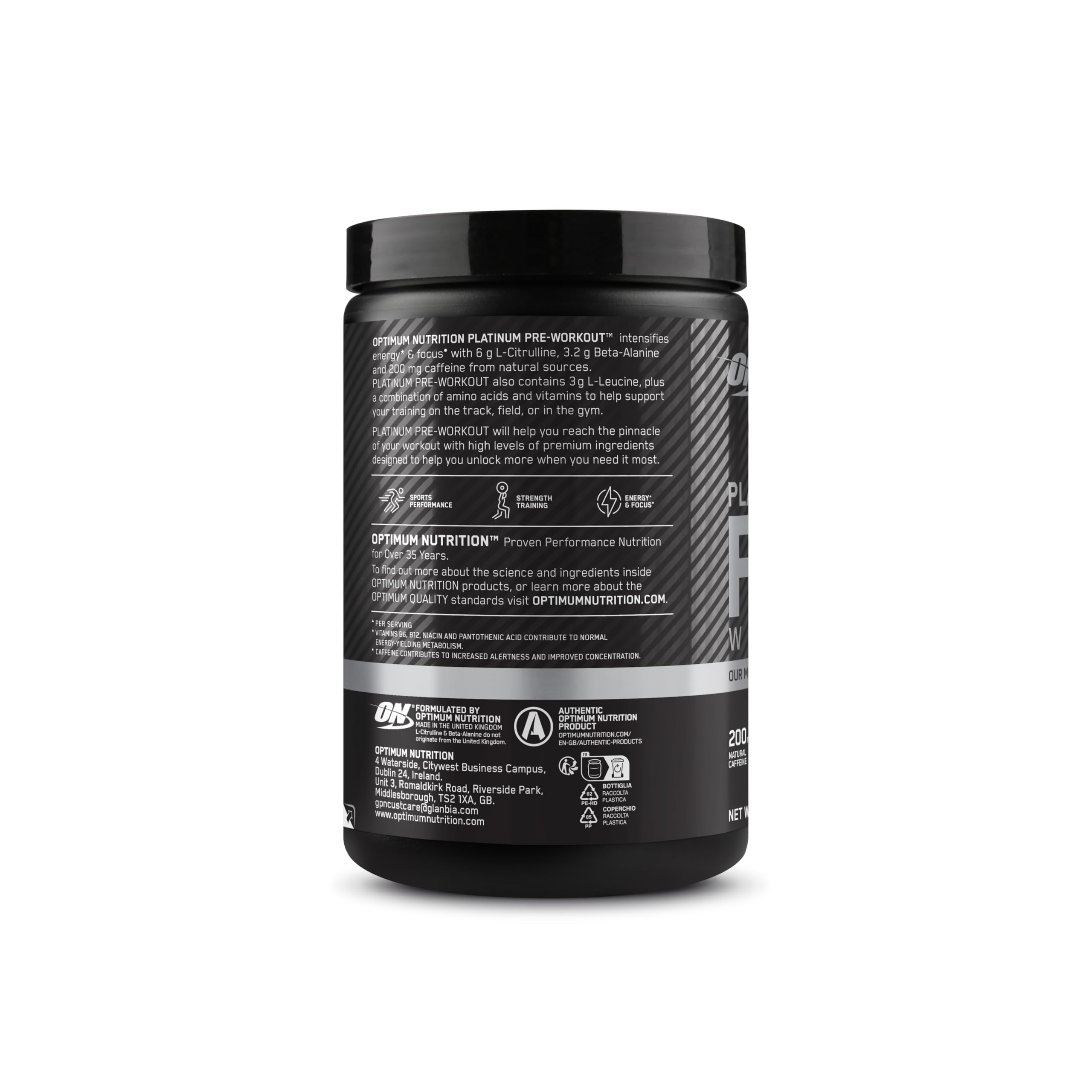 Optimum Nutrition Gold Standard przedtreningowa odżywka energetyczna z monohydratem kreatyny, beta-alaniną, kofeiną i wit. B12 i B6, smak Fruit Punch, 20 porcji, 420 g