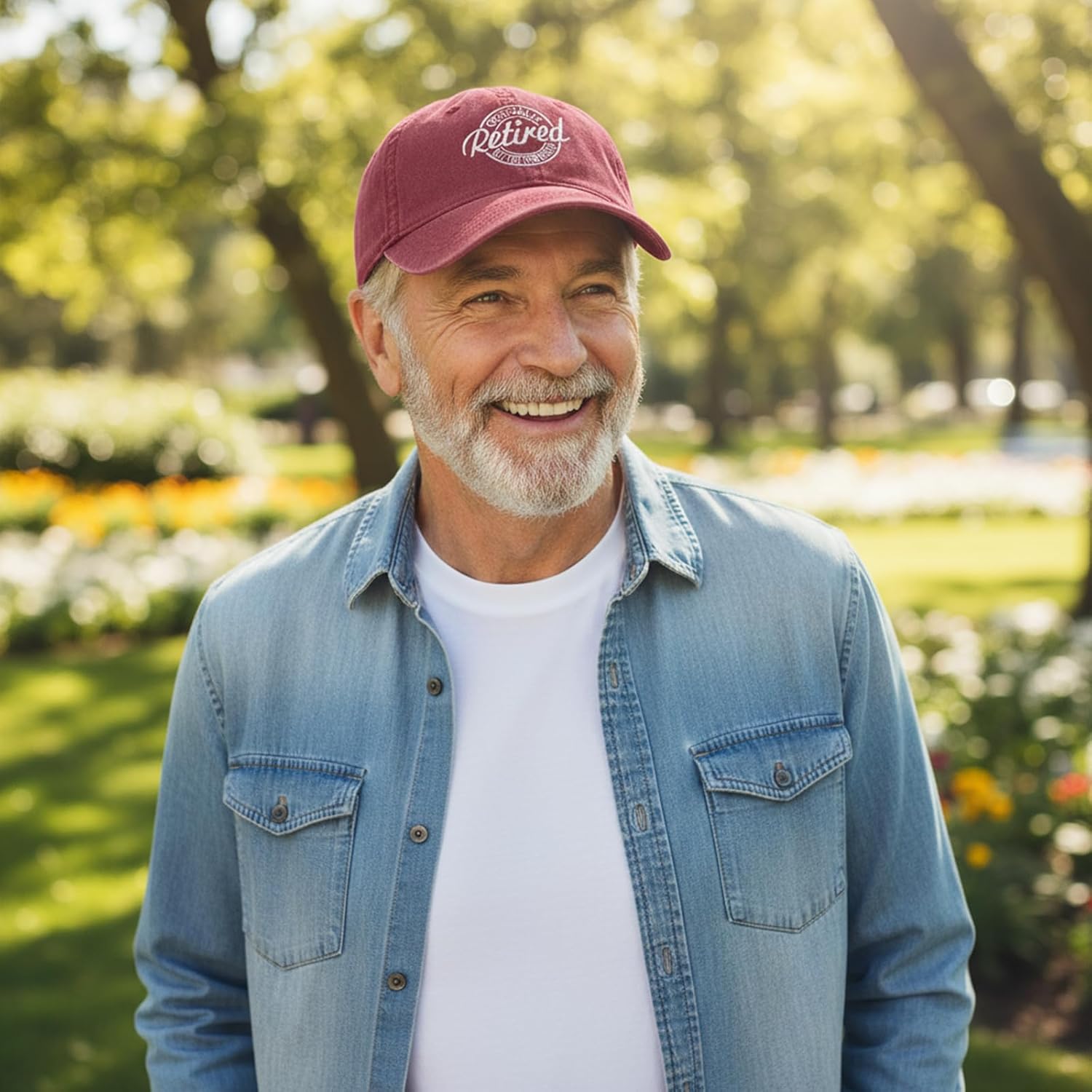 Funny Retired Baseball Cap, Adjustable Vintage Embroidered Cotton Hat for Men Women, Classic Humor Dad Hat Gift - Image 2