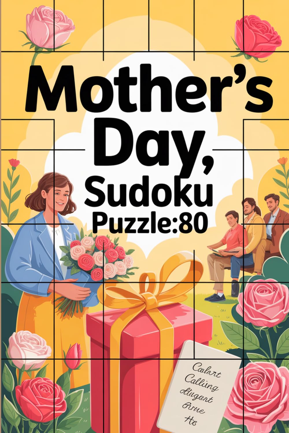 Mother's Day Sudoku Book: 80 Puzzles, Heart-inspired design