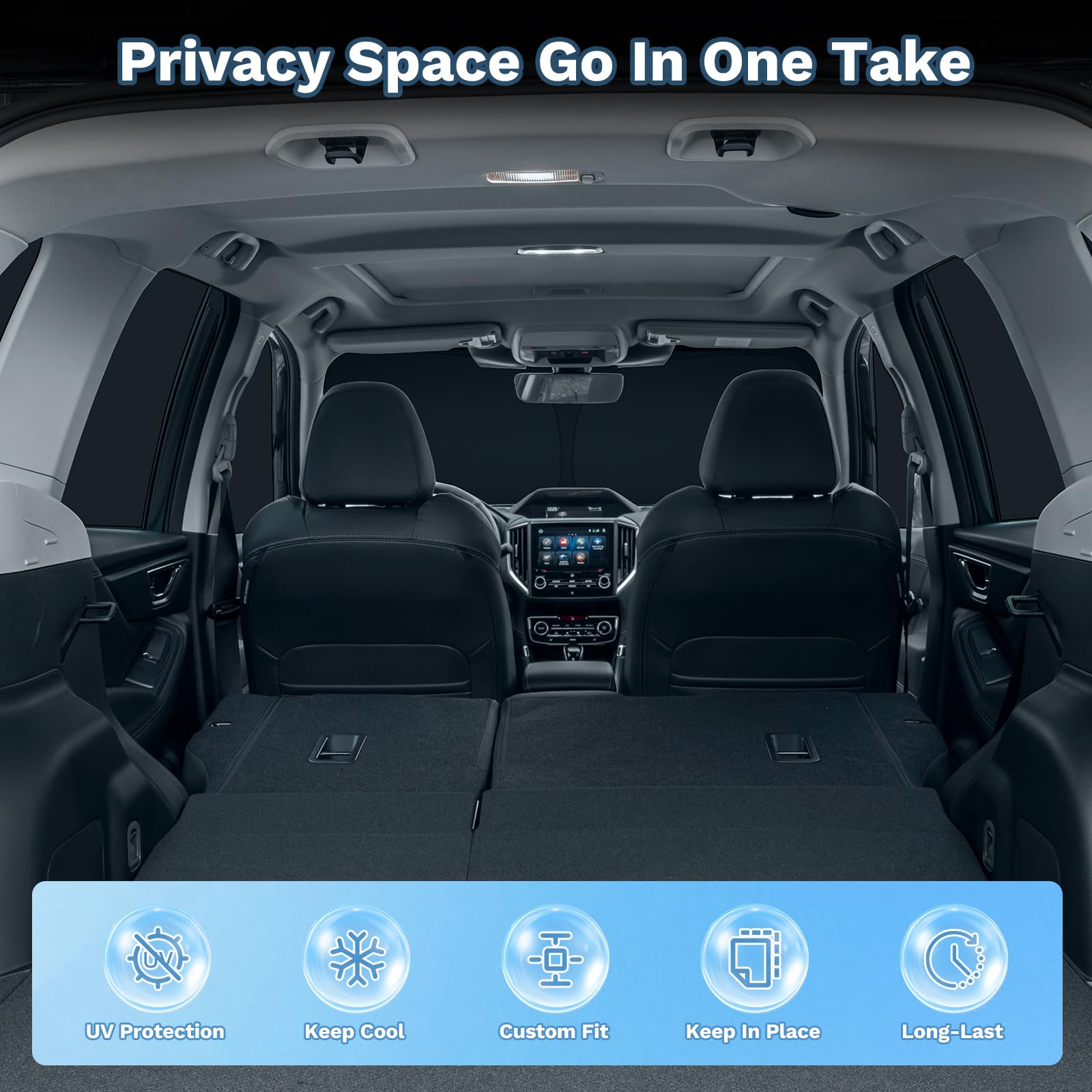 KUST Parasol para Ventana de Coche para Toyota RAV4 2019-2025, Cubierta de Ventana Lateral, Bloqueo UV, protección de privacidad, Accesorios Rav4, Plegable, Delantero y Trasero, Juego Completo de 8