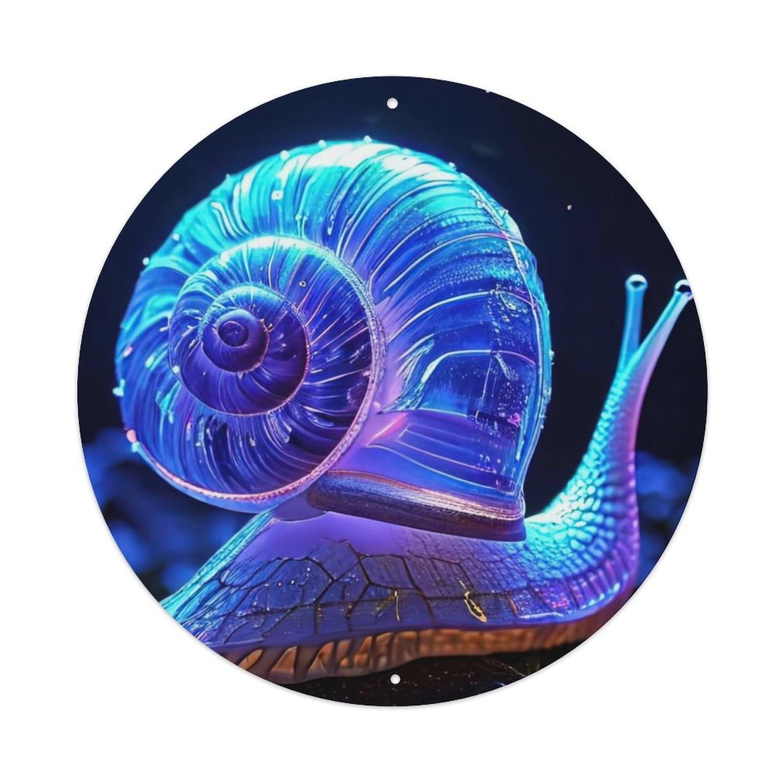 Animal The Magic Snail Artwork Metal Tin Sign