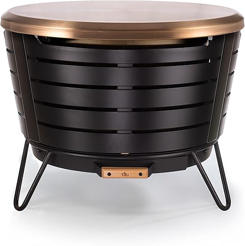 Miniatura 3 de TIKI Brand Patio - Fogata sin humo con deflector de calor y pantalla y paquete de póquer