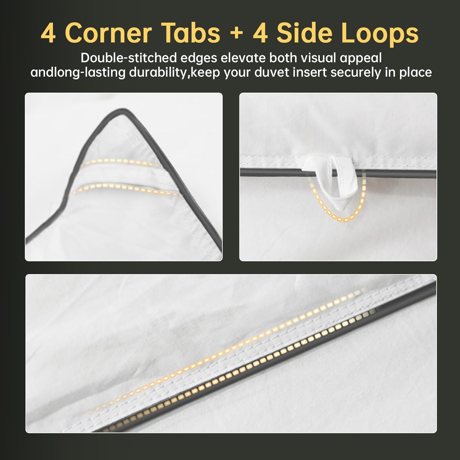 Goose Down Comforters 100% Oganic Cotton Shell Queen Size Comforter Luxury Duvet Insert, All Season White Bed Comforter Medium Warmth Goose Down Duvet,430 Thread (Queen 90x90) - Image 5