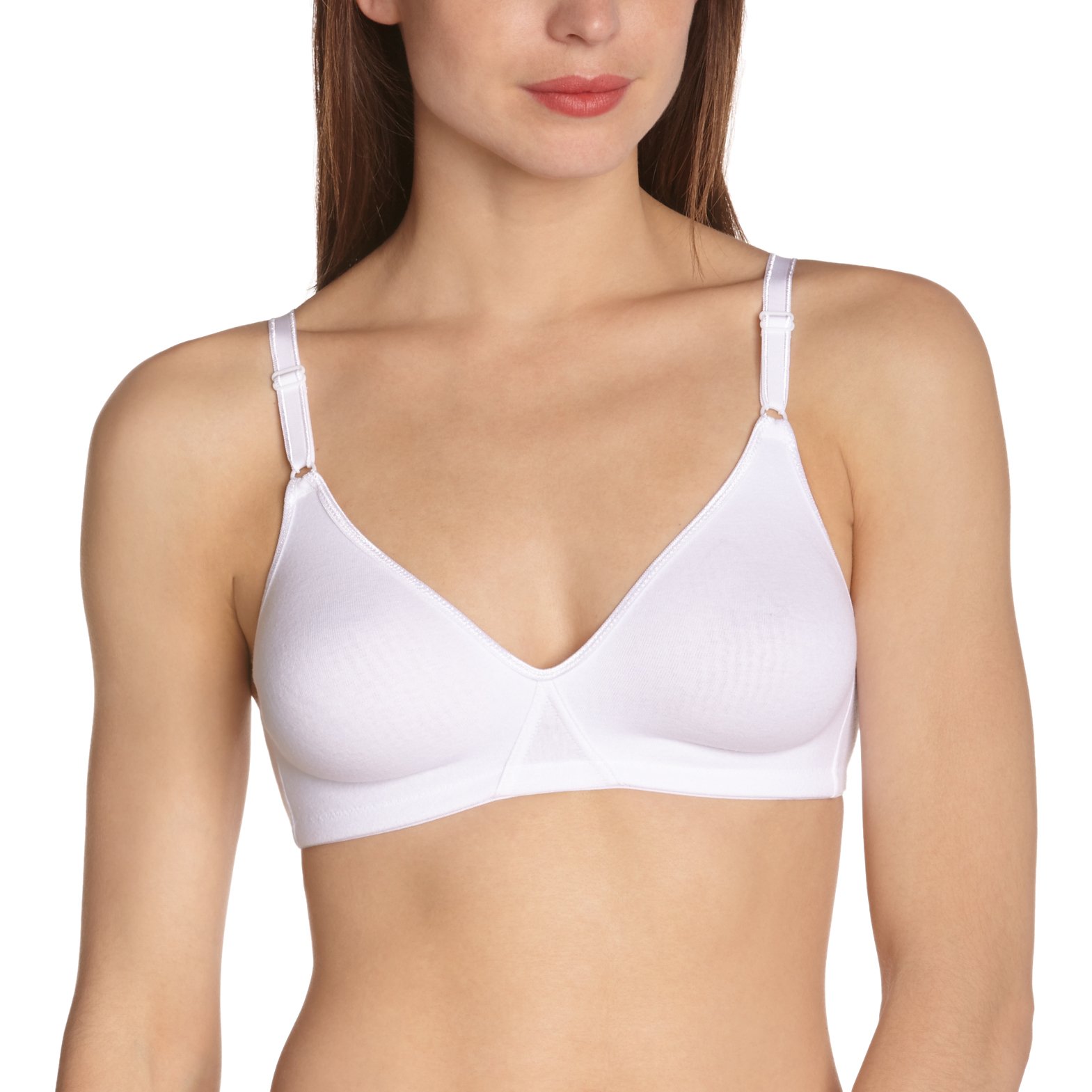 DIMWomen's ESSENTIELS CONFORT ECODIM Non Wired Bra - White