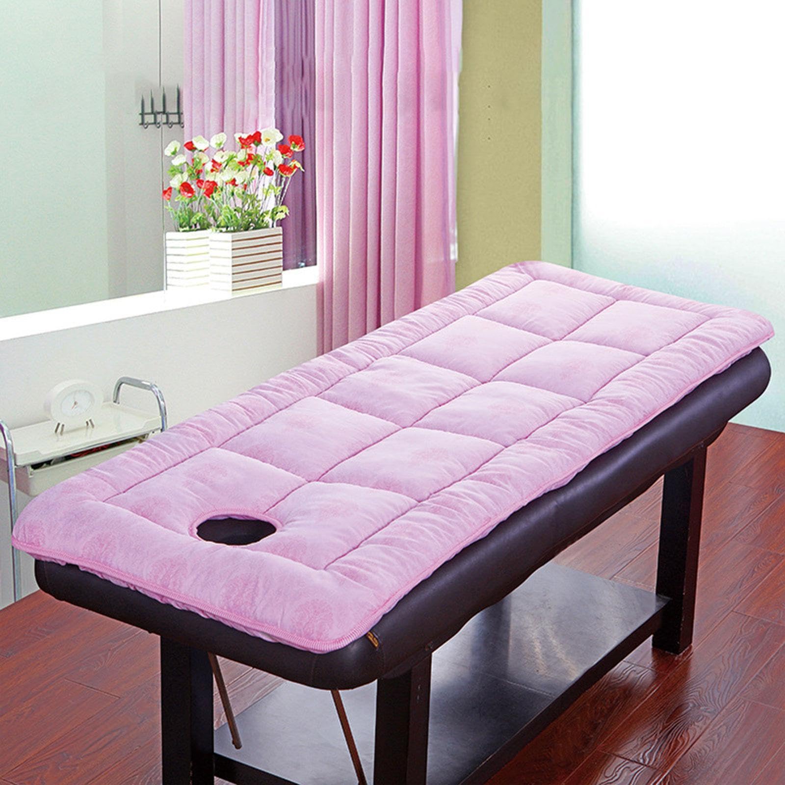 Materassino per Lettino da Massaggio Spa Morbido, Progettato con Materasso Apribile, Rivestimento Elastico in Poliestere E Imbottitura Uniforme, Adatt, 70x180 Cm