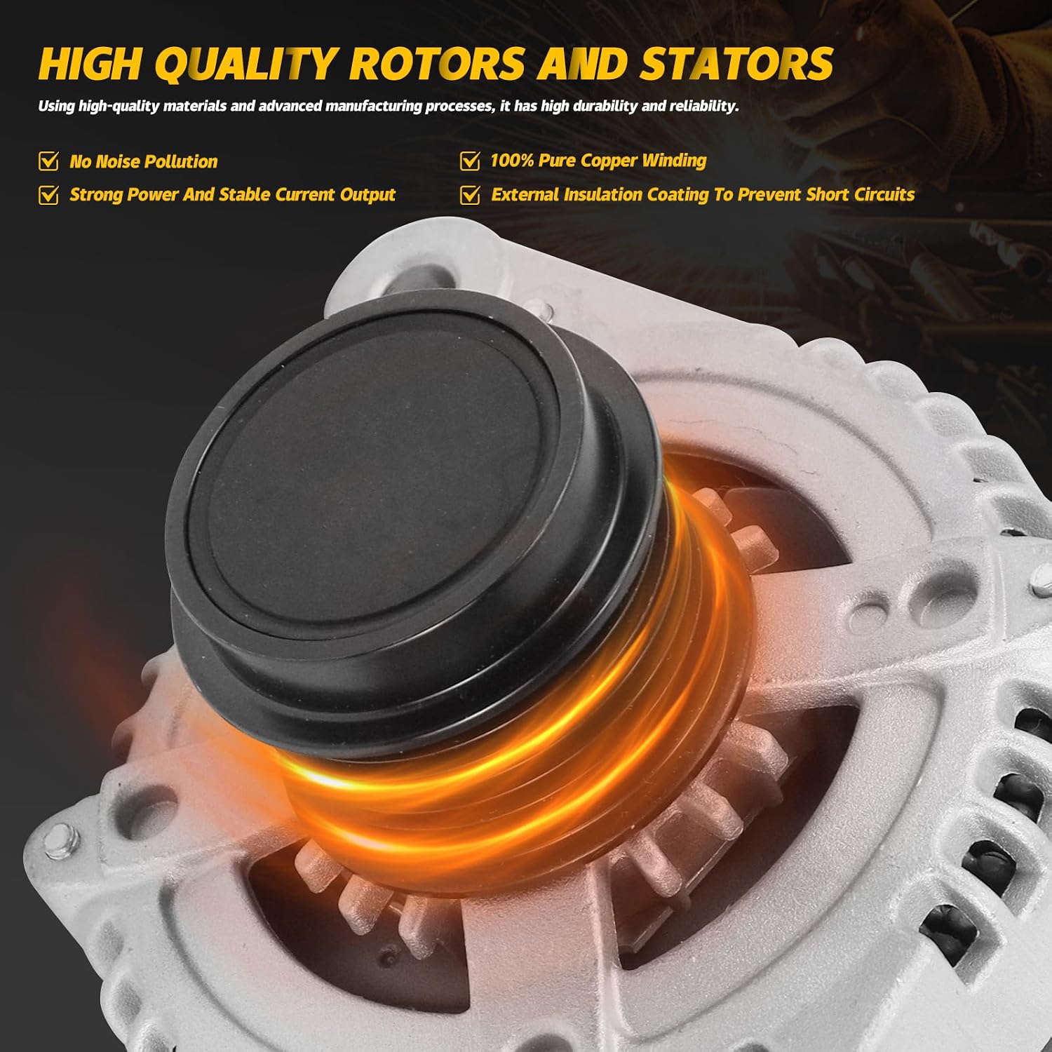 11326 27060-0P240 Alternator for Toyota RAV4 3.5L 2010-2012, Highlander 3.5L 2010-2016, Sienna 3.5L 2007-2016, Venza 3.5L 2009-2016, for Lexus ES350 RX350 3.5L 2010-2015, 3.5L 2013-2018
