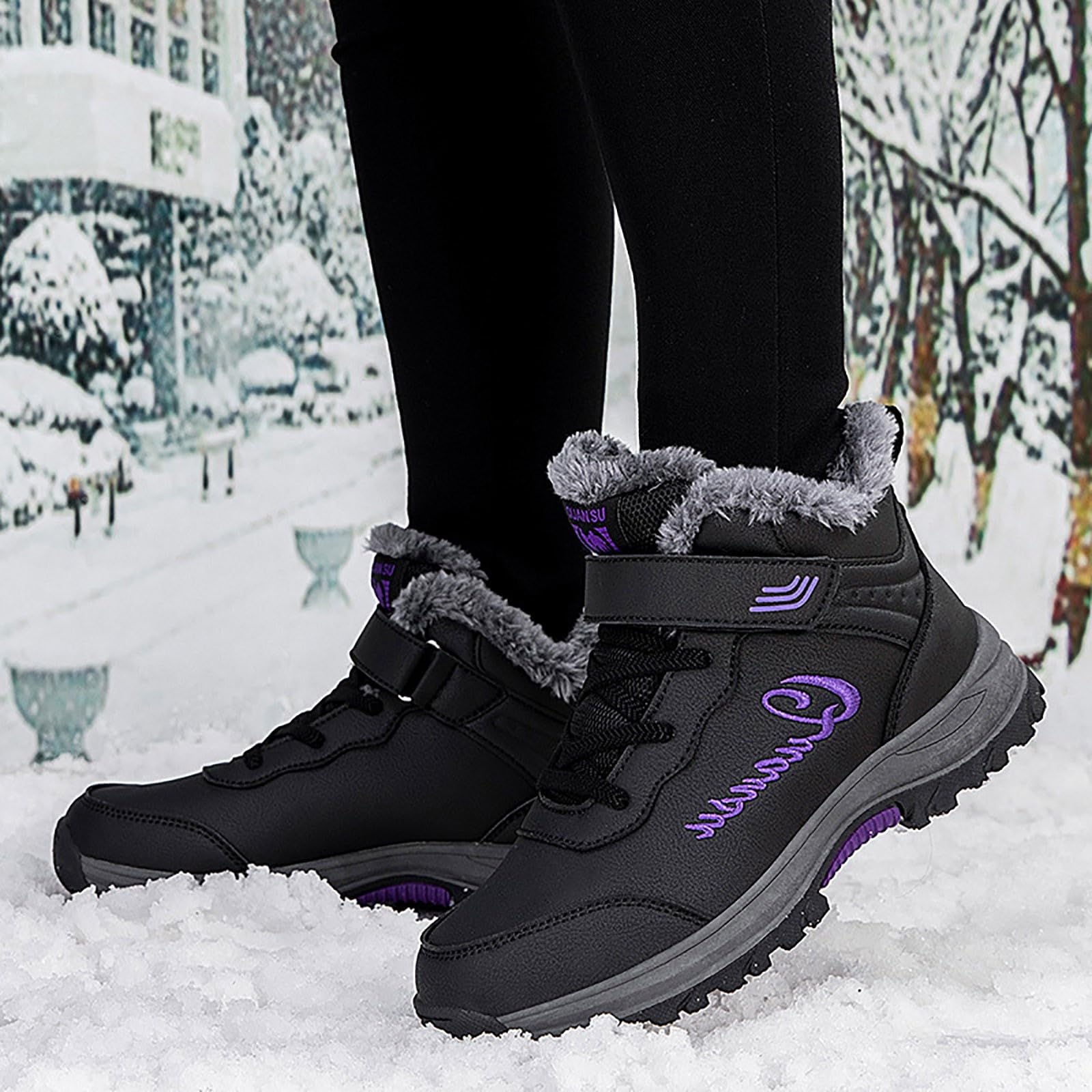Stivali da Neve Donna Outdoor Termici | Termici, Scarpe Outdoor Resistenti per Neve, Pioggia