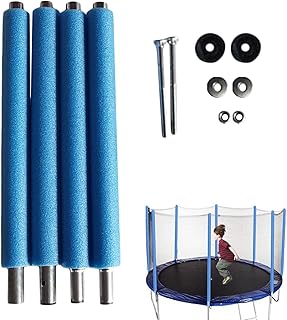 THE WHITE SHOP 4PCS Steel Trampoline Enclosure Poles 52.5cm-1.96M Trampoline Net Poles