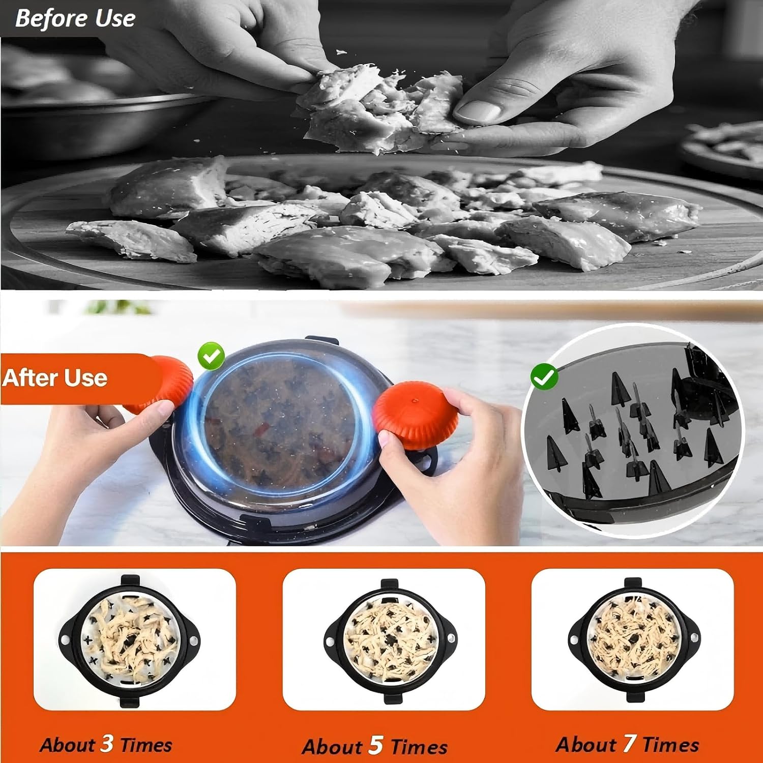 Ice Cube Box and Chicken Shredder with Creative New Design image 3