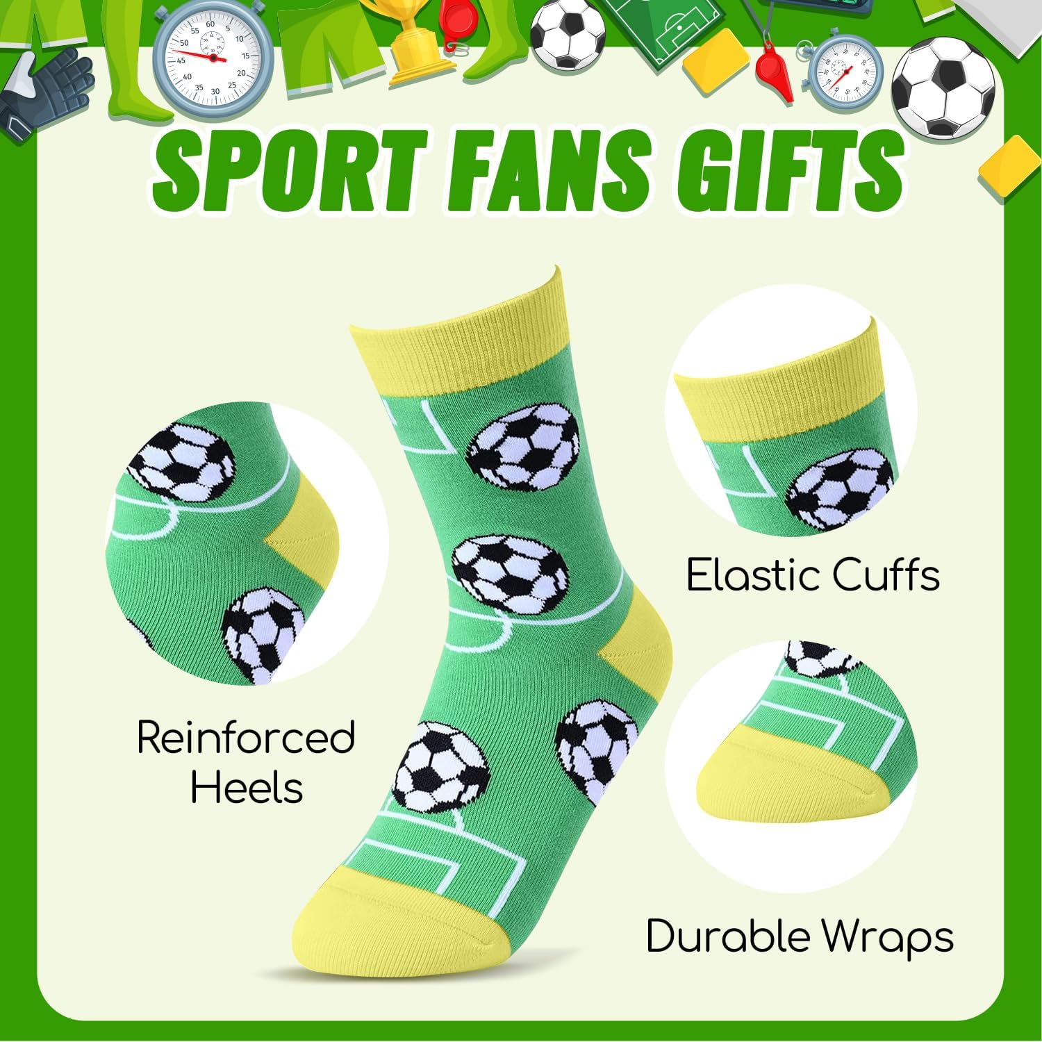 HAPPYPOP Sports Gifts for Kids - Bike Golf Gift, Soccer Baseball Socks for Boys 4-18 Years - Image 4
