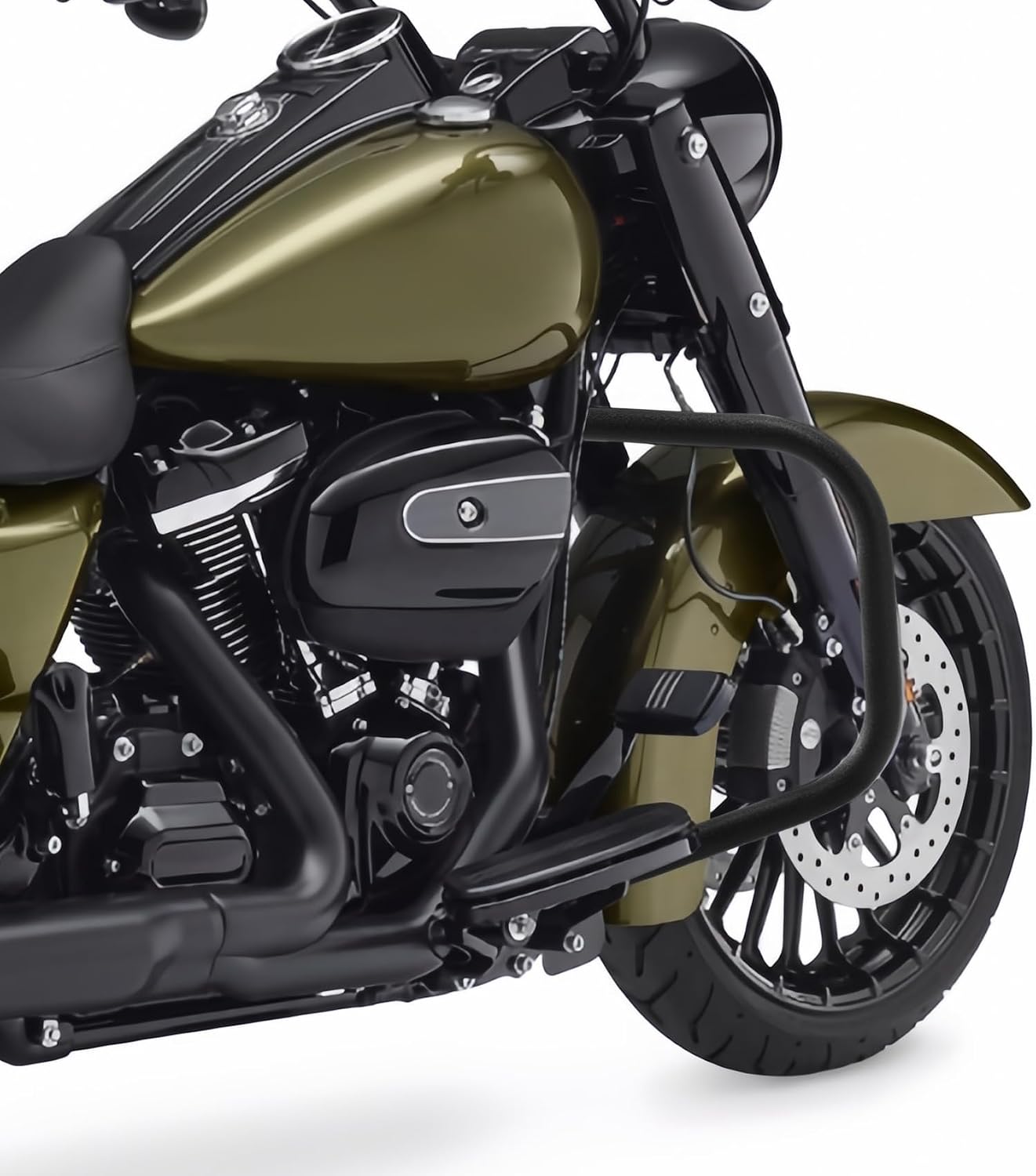 Green-L Highway Crash Bar Fit for Harley Road Street Electra Glide 2009-2024 Touring Models 1 1/4'' Engine Guard