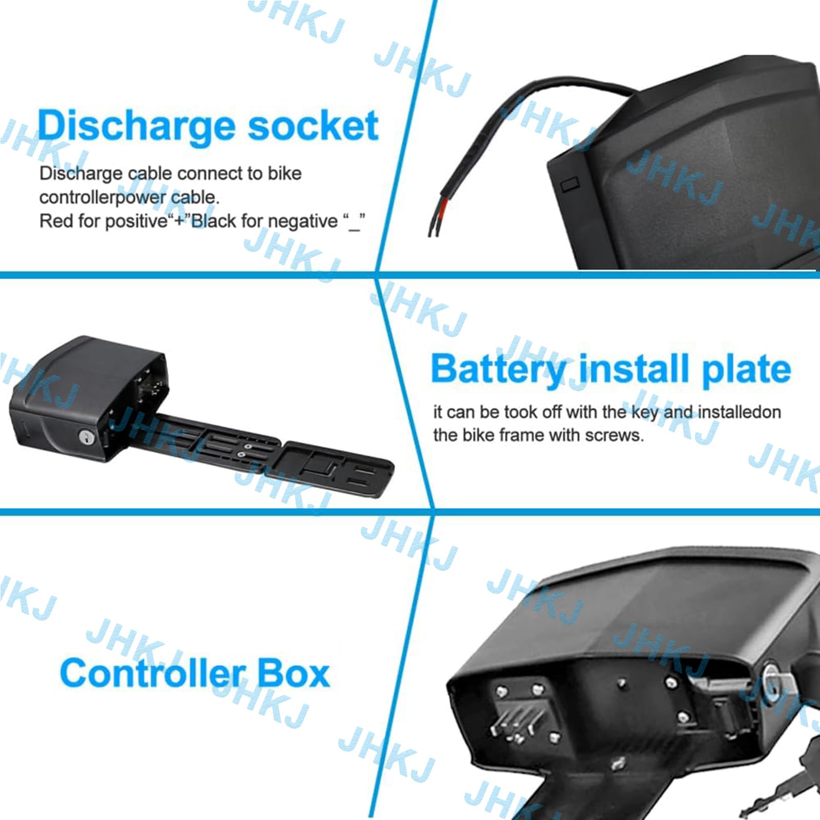 Batterie arrière pour Porte-Bagages, Batterie au Lithium 48 V