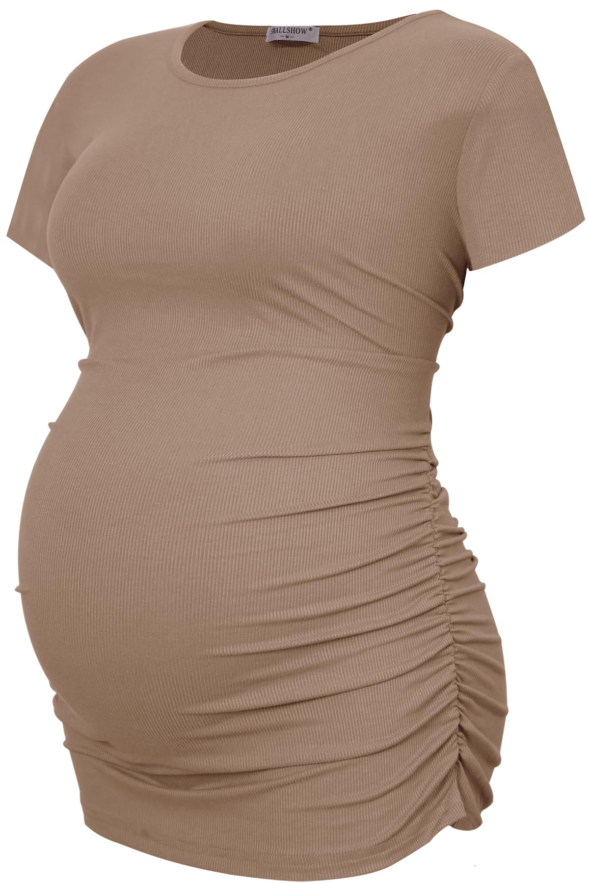 Smallshow Set da 3 Maglietta Premaman Maniche Corte T-Shirt Donna