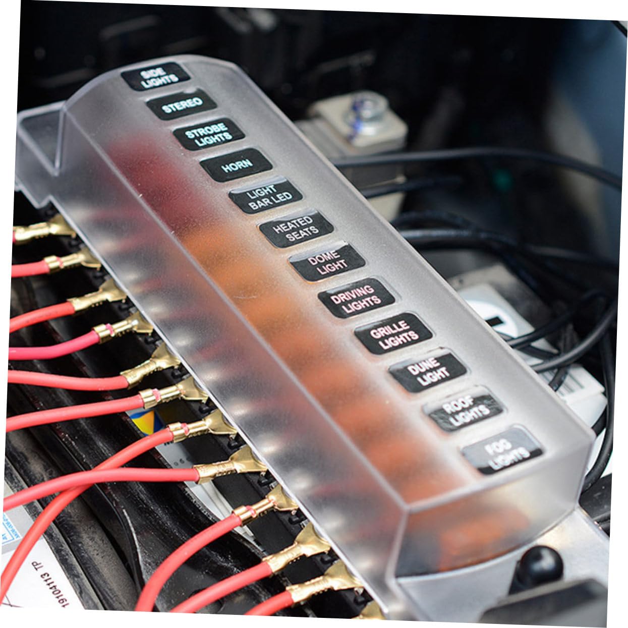 MAGICLULU 1pezzi Scatola dei Fusibili per Auto in Vie con Coperchio Blocco Fusibili Meccanicamente Robusto Isolato e Resistente al Calore Fiamma per Veicoli e Imbarcazioni