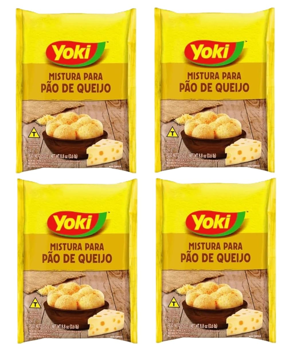 Yoki Mezcla para pan de queso, 250 g x 4 – Paquete de 4