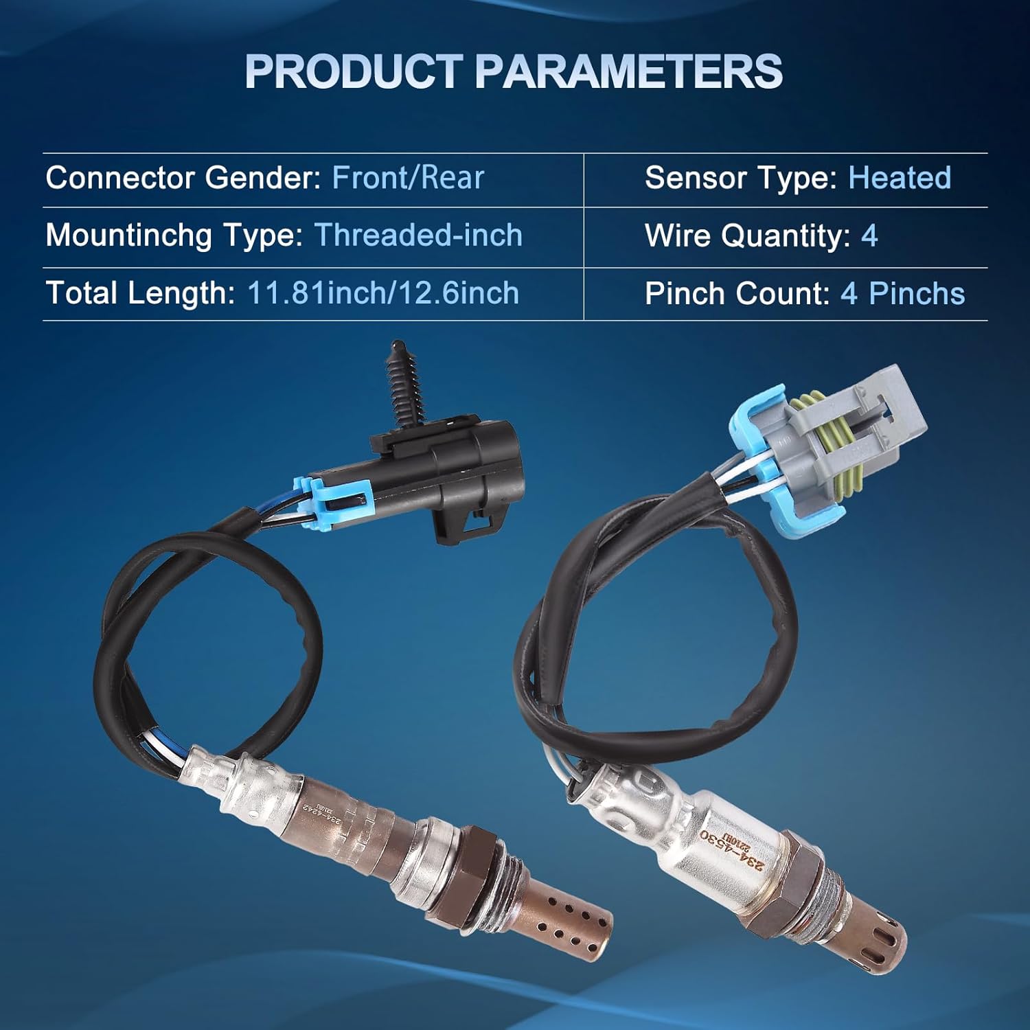 O2 Oxygen Sensor Upstream and Downstream for Chevy Equinox Malibu Captiva Sport, for GMC Terrain, for Pontiac G6 Solstice, for Saturn Aura Vue Sky 2.4L Replace 234-4242 234-4530 2Pcs