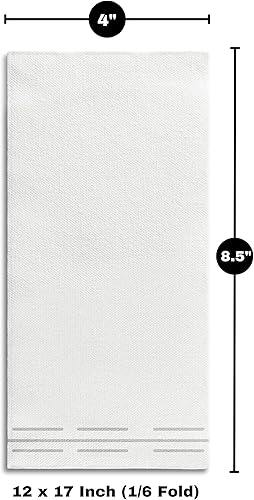 Miniatura 9 de Paquete de 100 toallas de mano de papel para invitados con sensación de lino, toallas de papel desechables súper absorbentes para baño, fiesta,