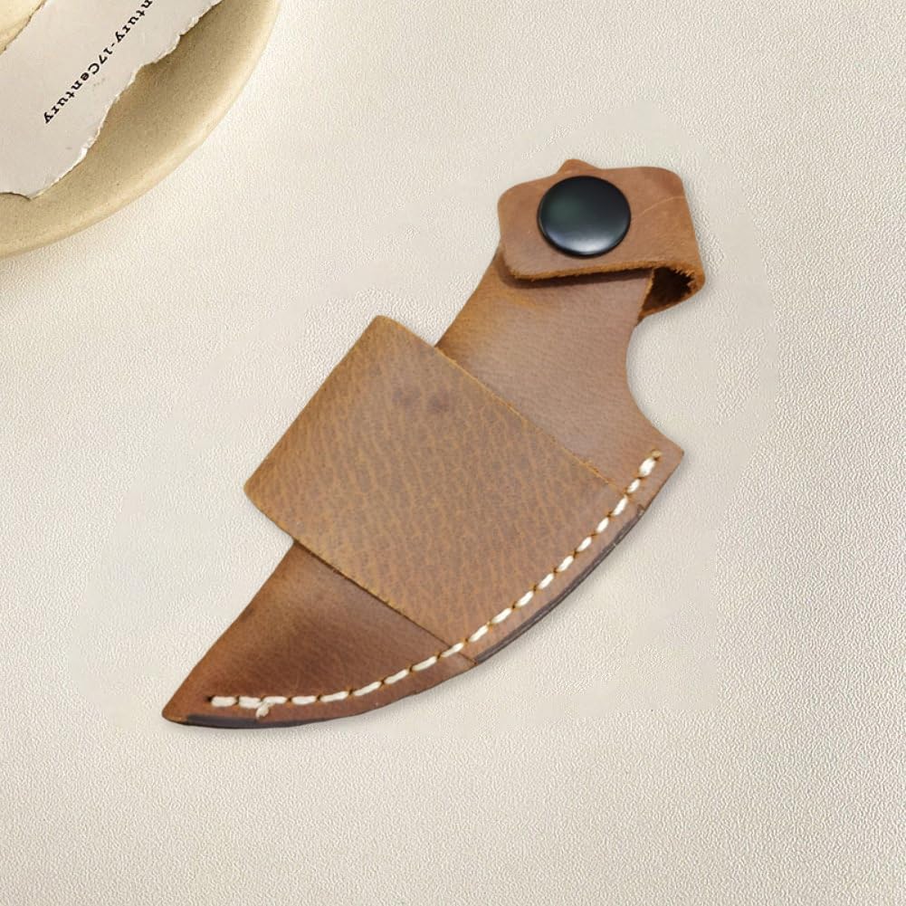 Étui à Couteau En Cuir Noir, Passe-ceinture, Pour Couteau Fixe (1 Pièce)