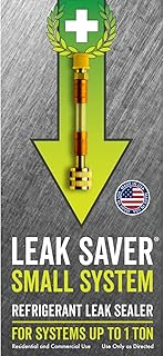 Leak Saver Direct Inject AC Leak Sealer Small System | AC Stop Leak for Most HVAC Systems Up to 1 Ton | Works with All Systems & AC Refrigerants | Made in The USA