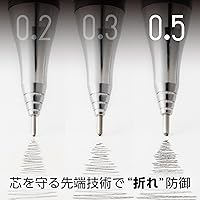 Vista 2 de Pentel Core Not Break lápiz mecánico, Berry Purple (XPP505-GV)