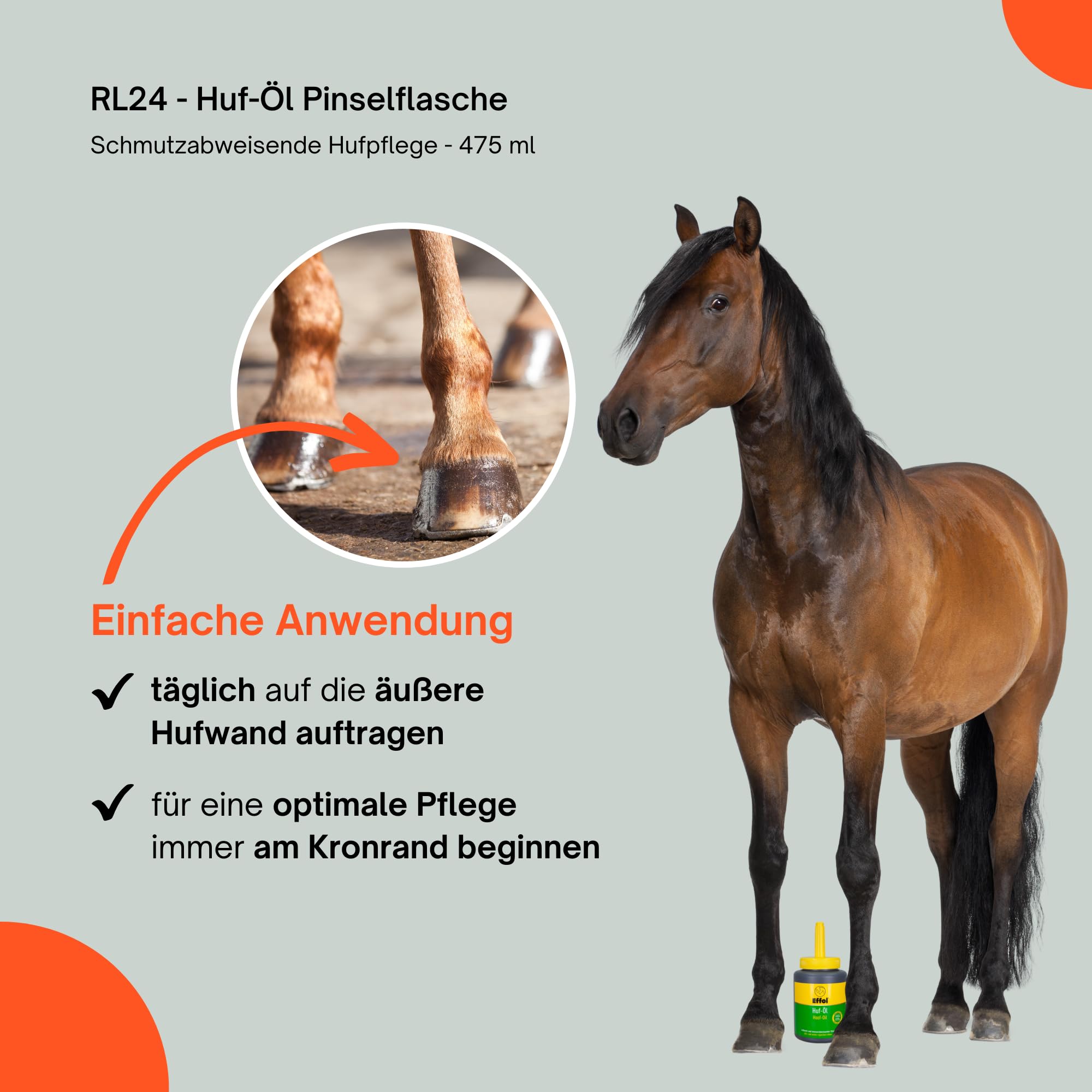 RL24 - Huf-Öl – 5 x 475 ml Pinselflasche (5er Set)