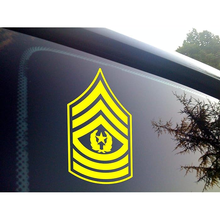 Buy ViaVinyl US Arm Enlisted Rank Insignia Decal Sticker. All Ranks