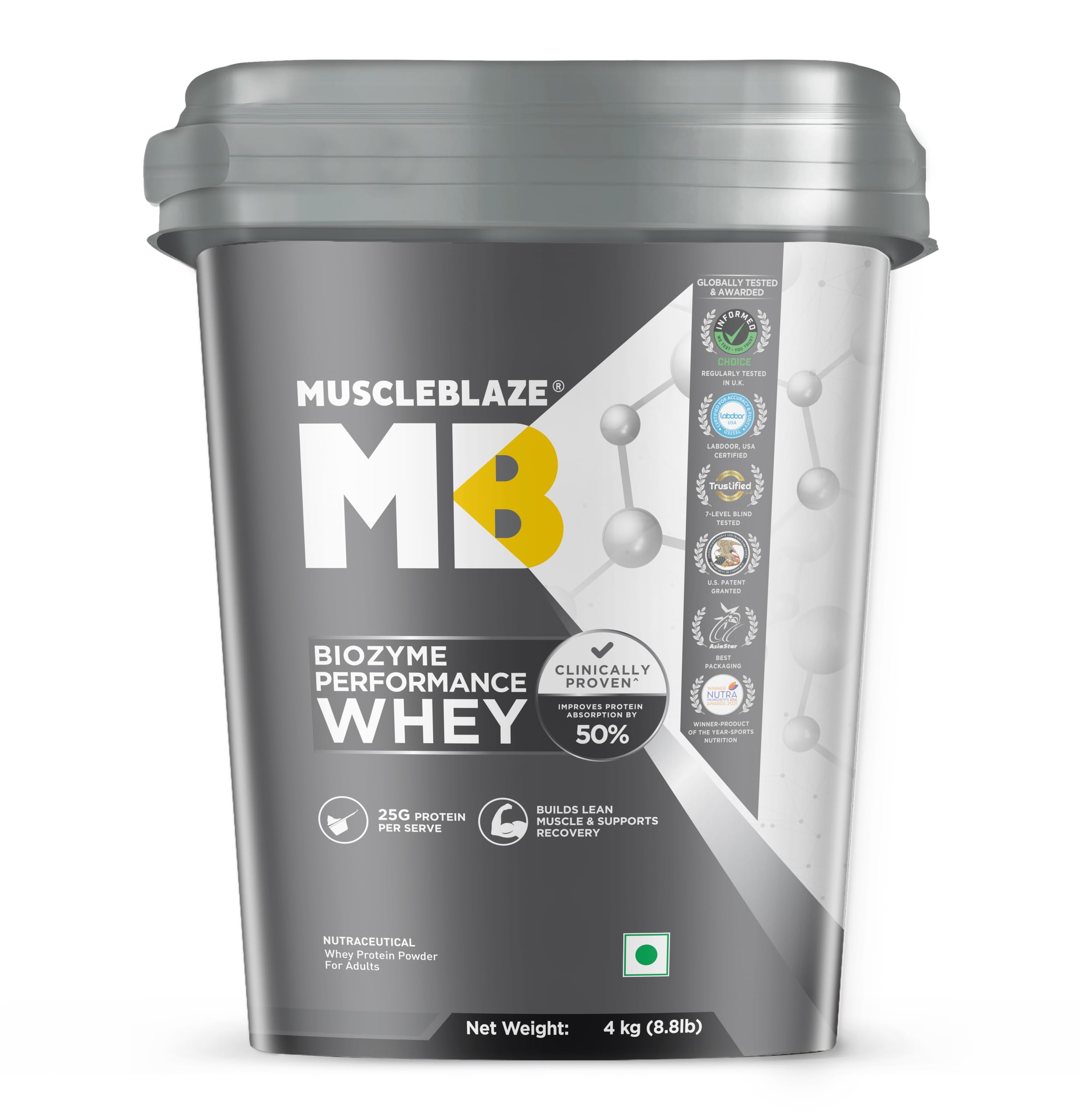MuscleBlaze Biozyme Performance Whey Protein Powder, 5 Sachets — Amazon image 16