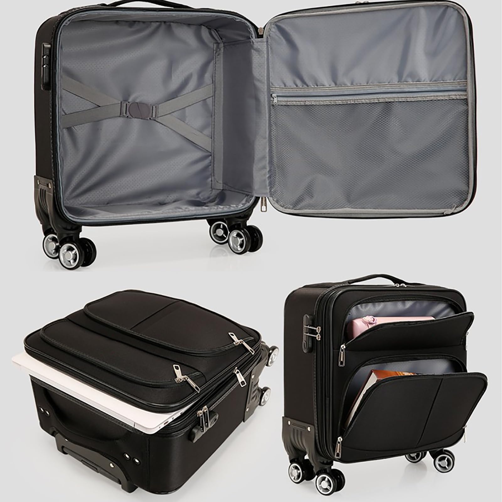 Borsa per Computer Portatile da Impermeabile, per Viaggio/Lavoro/Affari, Elegante Valigetta da Trasporto(2,36 * 22 * 45cm)