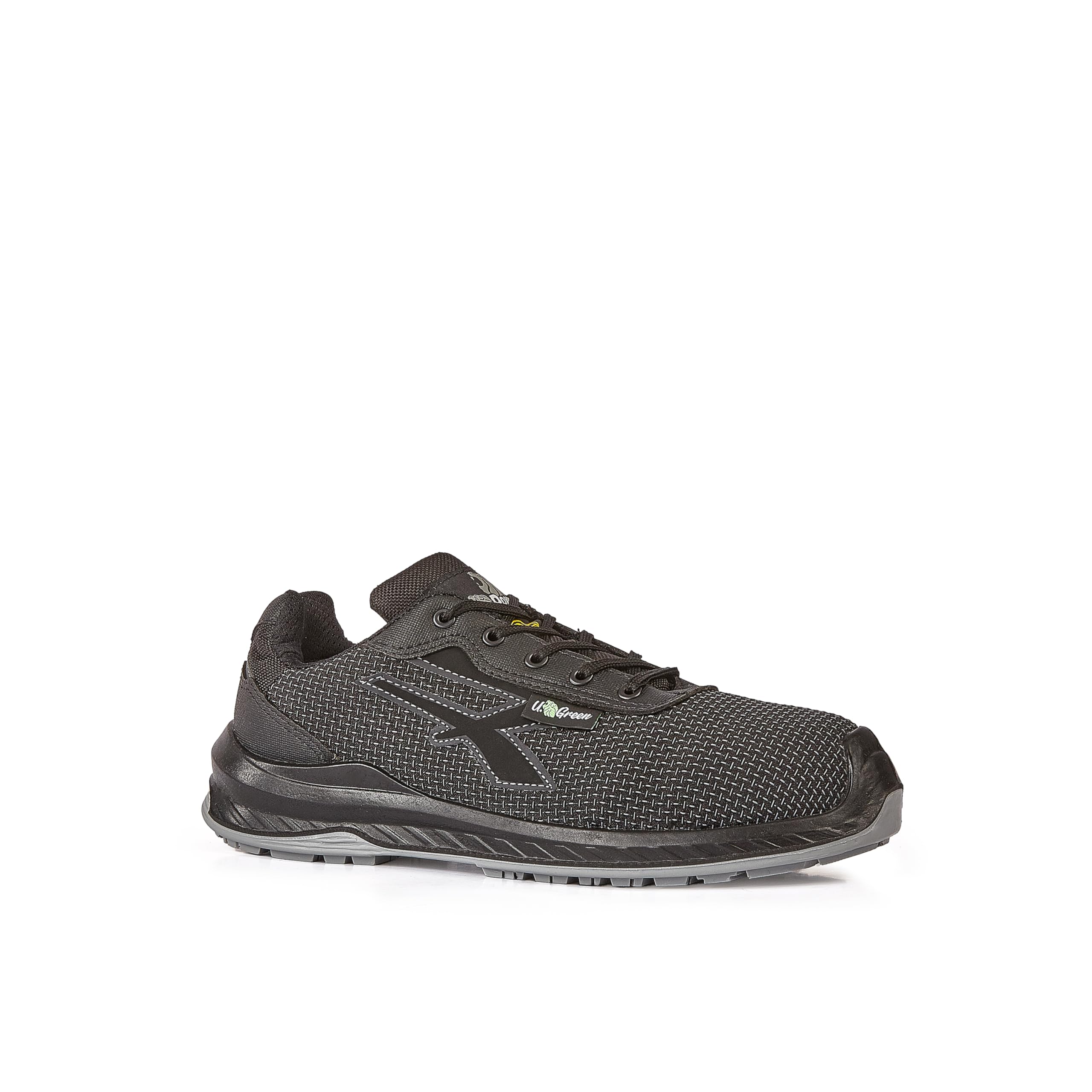 U-Power RI20384 Linea Red Industry Green Modelo EMBER Zapatos de Trabajo, S3 SRC CI ESD, Negro