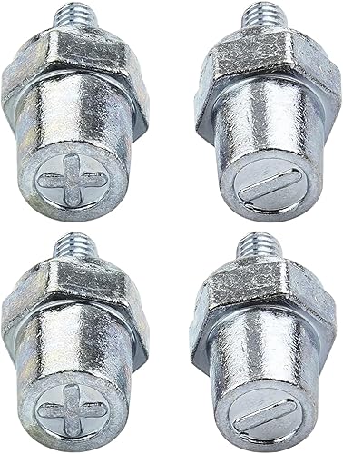 Miniatura 7 de Ampper Postes de carga de terminal de batería de latón macho de rosca M8, adaptador de poste de batería M8 (+/-) para extensión, paquete de 2