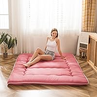 Vista 465 de Colchón futón japonés de piso gris constelación, de piso tatami, portátil, para acampar, para niños, sofá cama plegable enrollable con protector