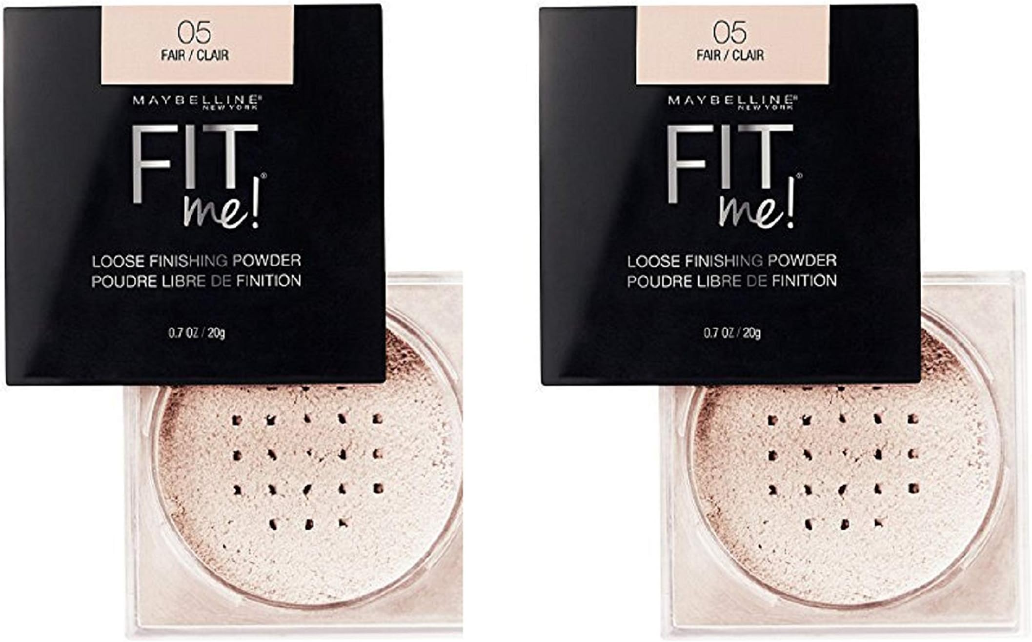 Maybelline New York Fit Me Loose Finishing Powder (05 Fair,0.7oz, Pack of 2)