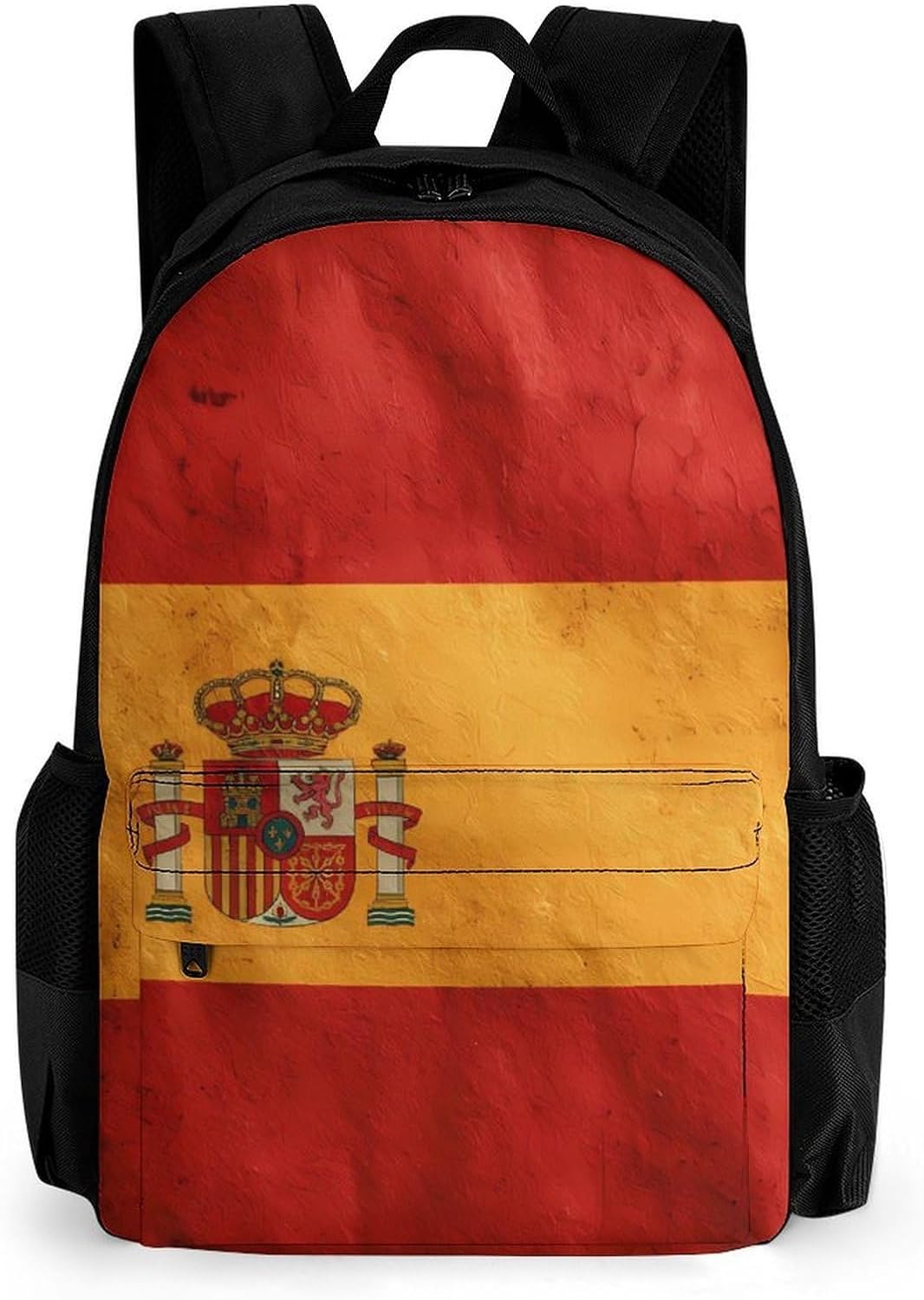 Vintage Spain National Flag Backpack Lightweight Backpacks Work Bag