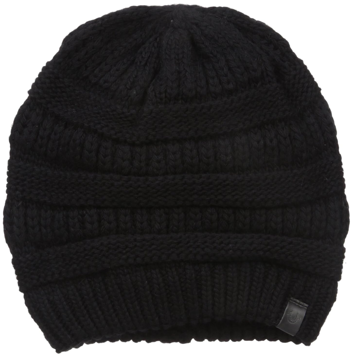 Chunky Ribbed Knit Beanie, Olive 