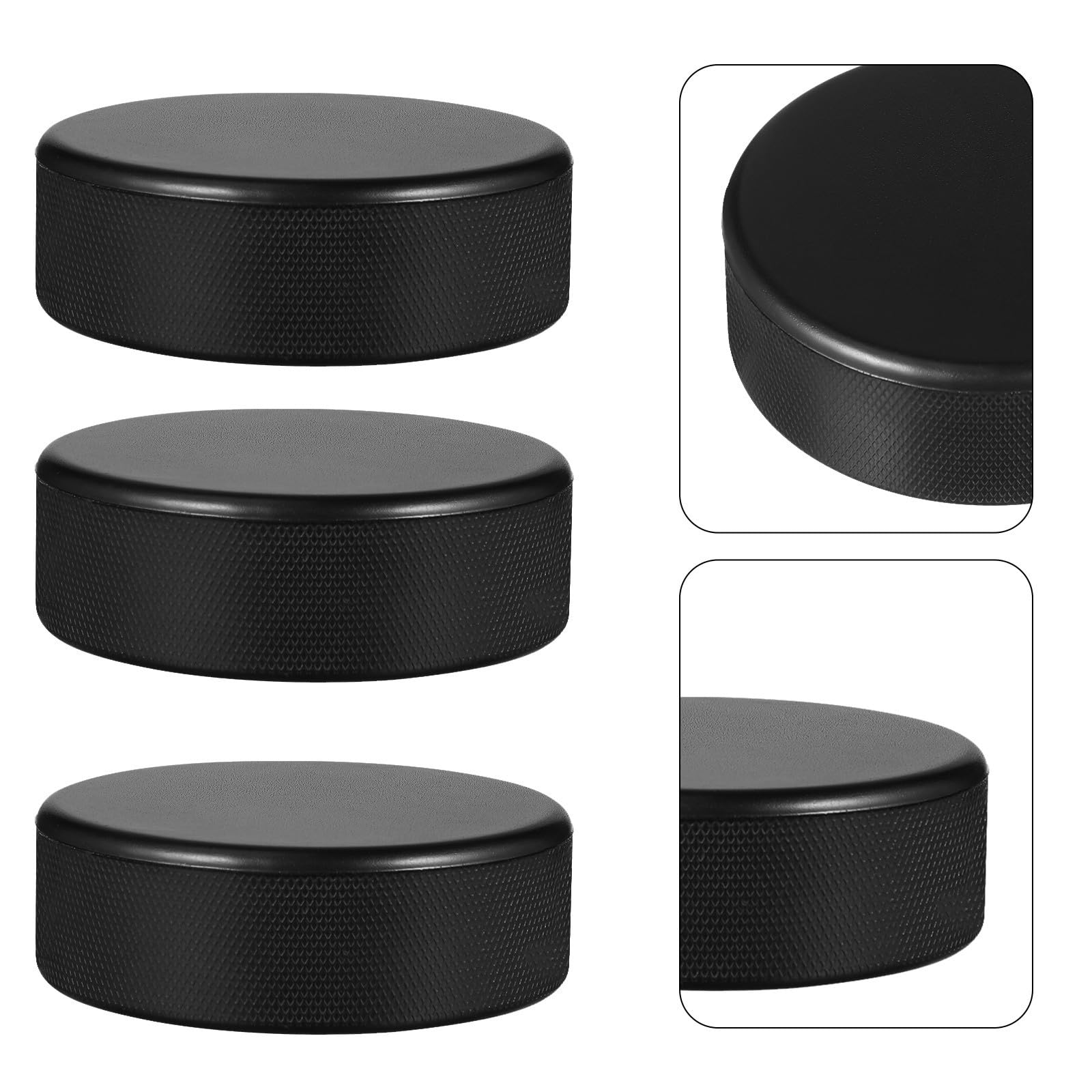 Palets de Hockey en Mousse PU 25 Pièces Noirs pour Entraînement