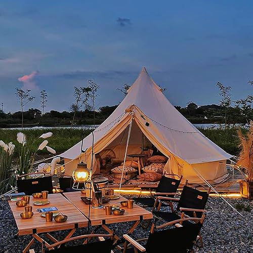 Miniatura 7 de ACTIVE GIFT Tienda de campaña de lona de algodón, tienda de campaña glamorosa de lujo, tiendas de campaña para todo el año, tienda de campaña