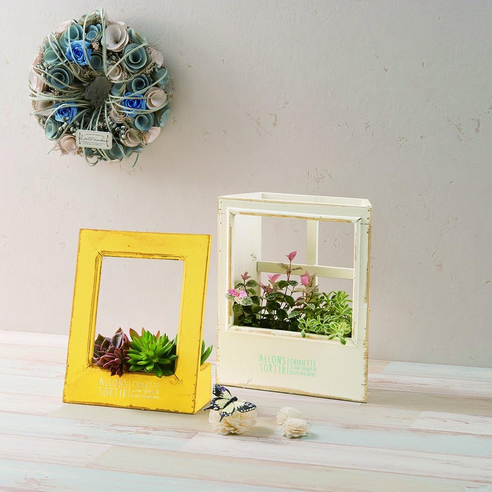 Greenhouse 3d Window Pot Medium Yellow 1 Pcs 3697 – B – Ye Bottom Hole: Yes