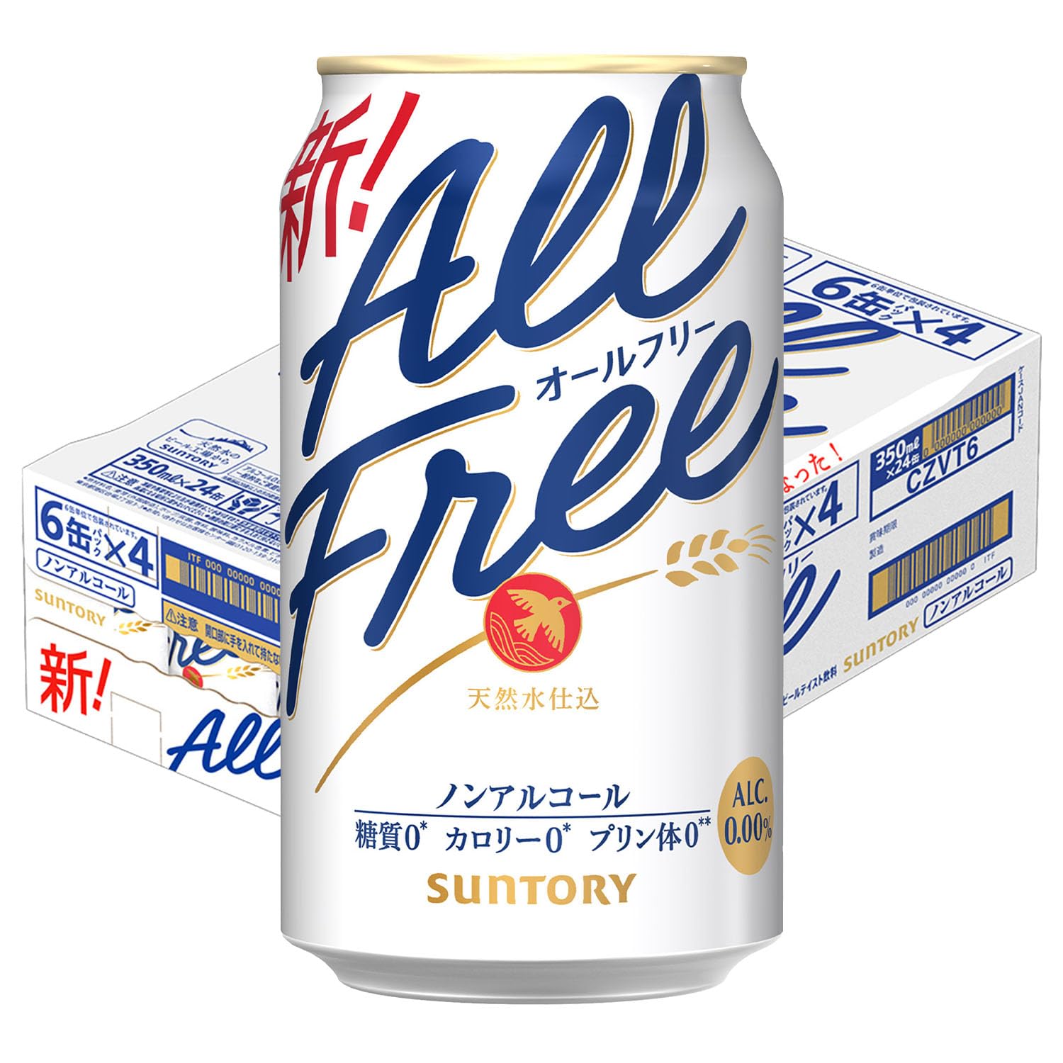 オールフリー 350ml 24本 ［６缶包材あり］［サントリー ノンアルコールビ…