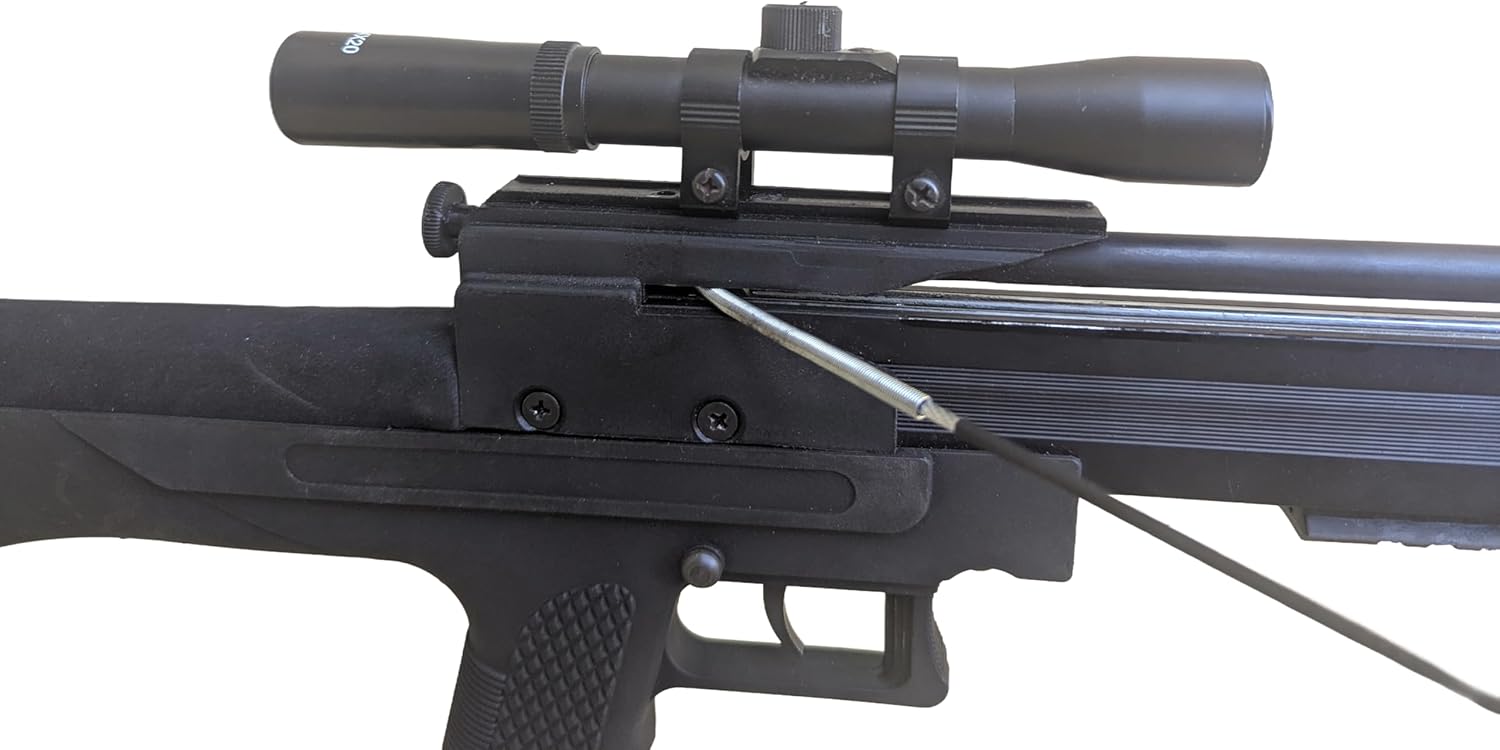 100lbs WT-Stalker Repeating Compound Crossbow Tactical with 4x20 Scope and Aimer(Shoots Steel Balls and Bolts)