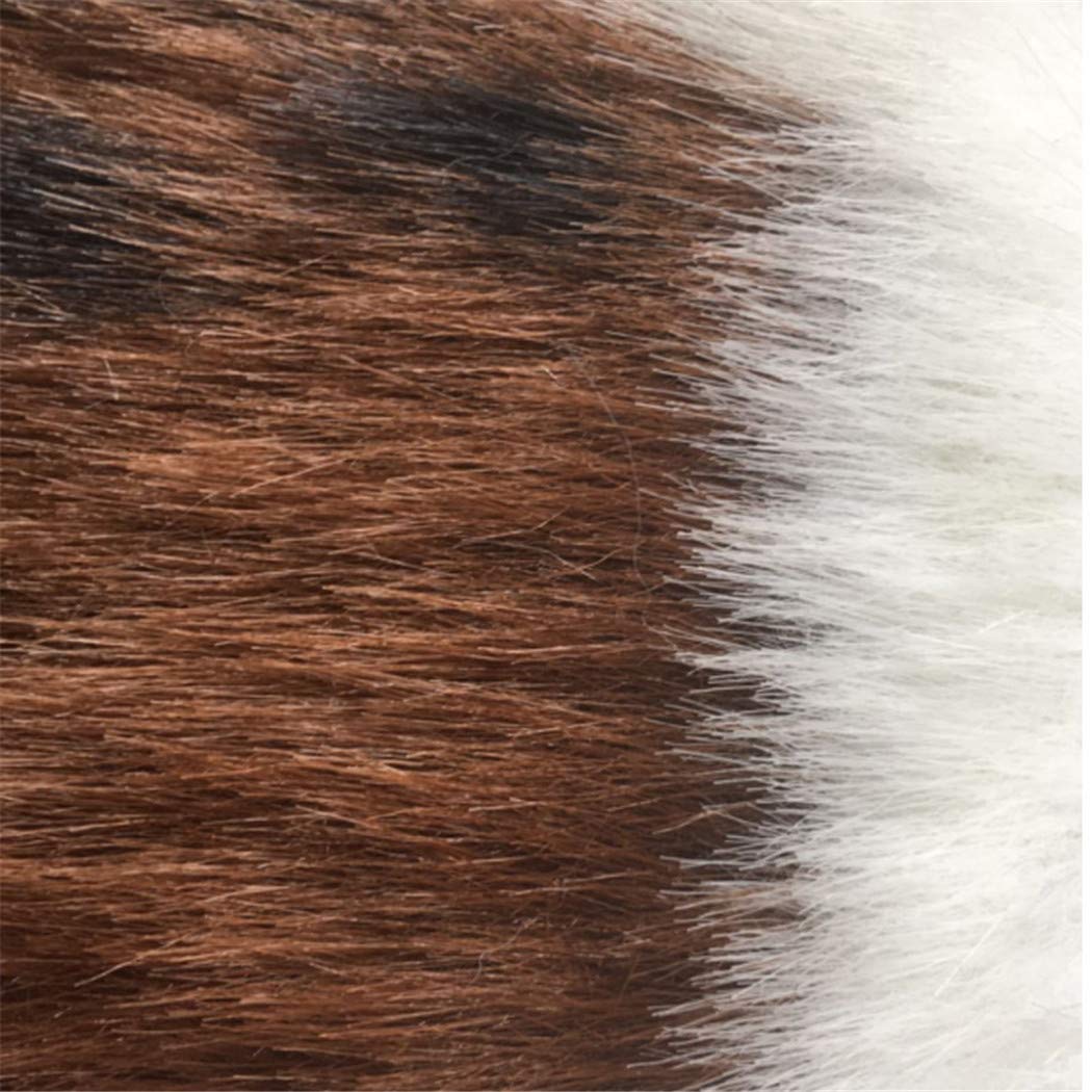 Marbeine Tapis de Sol Imitation Peau de Vache Tapis pour décoration Maison,Fourrure Tapis pour Chambre à Coucher, Salon, Crèche, Salle de Bain,Carpette (170 * 220cm)