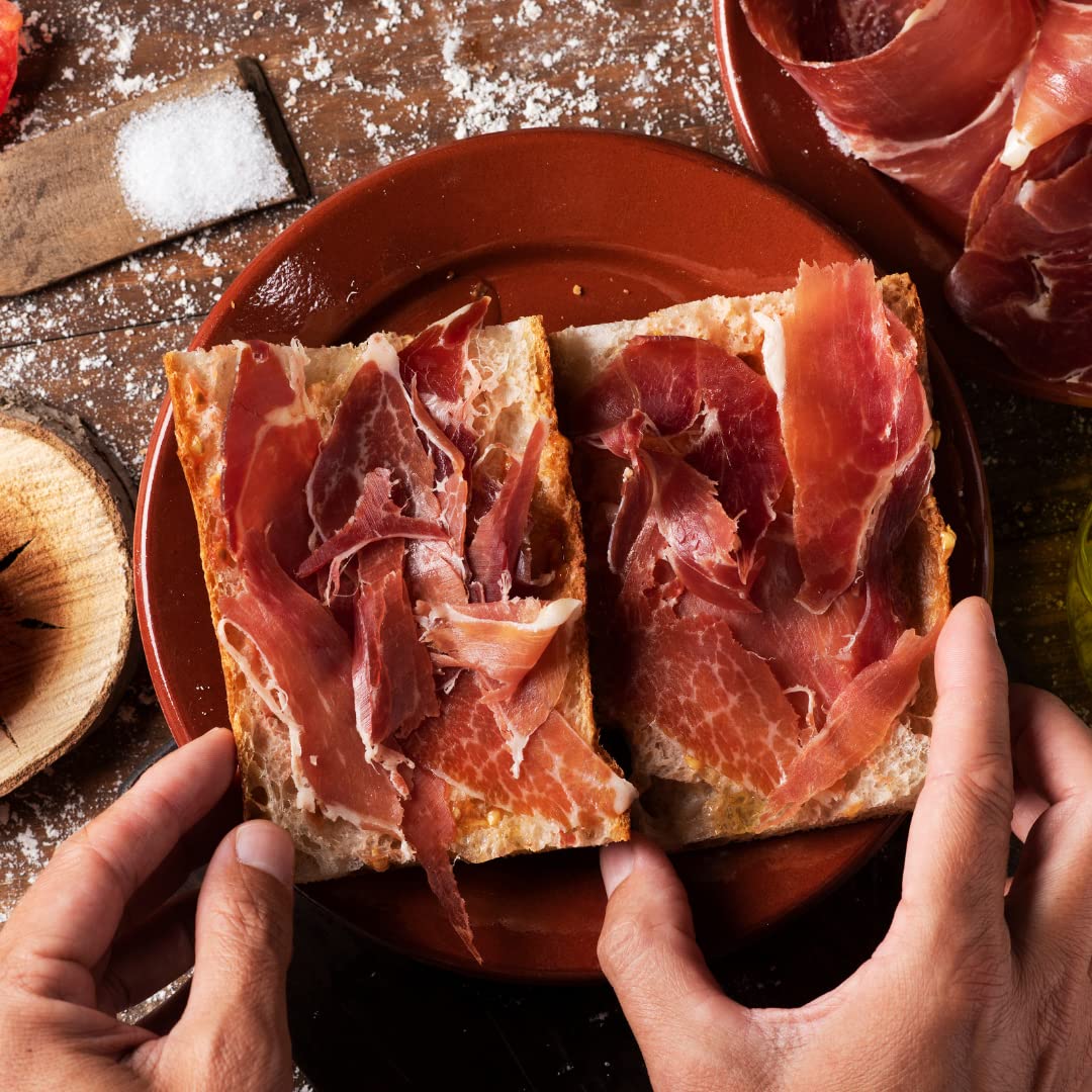 Aire Sano - Paleta D.o.p. Teruel (4,5-6kg) Gran Premier De Aire Sano - Alto contenído en Proteínas, Sin Gluten y Sin Lactosa- Incluye Jamonero + Cuchillo + Chaira + Estuche