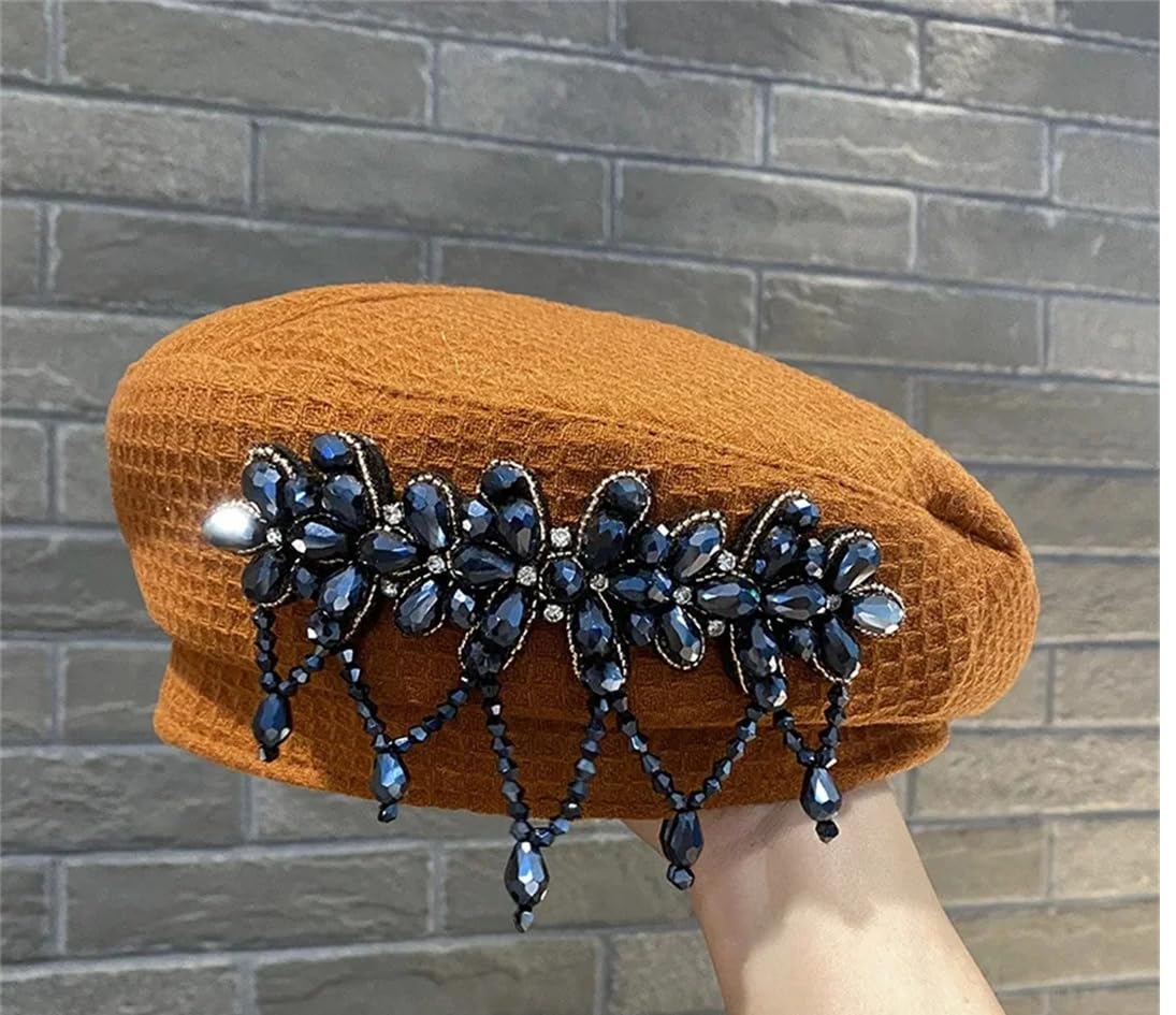 Berretto con nappe e perle per bambini, quattro stagioni, cappello da pittore