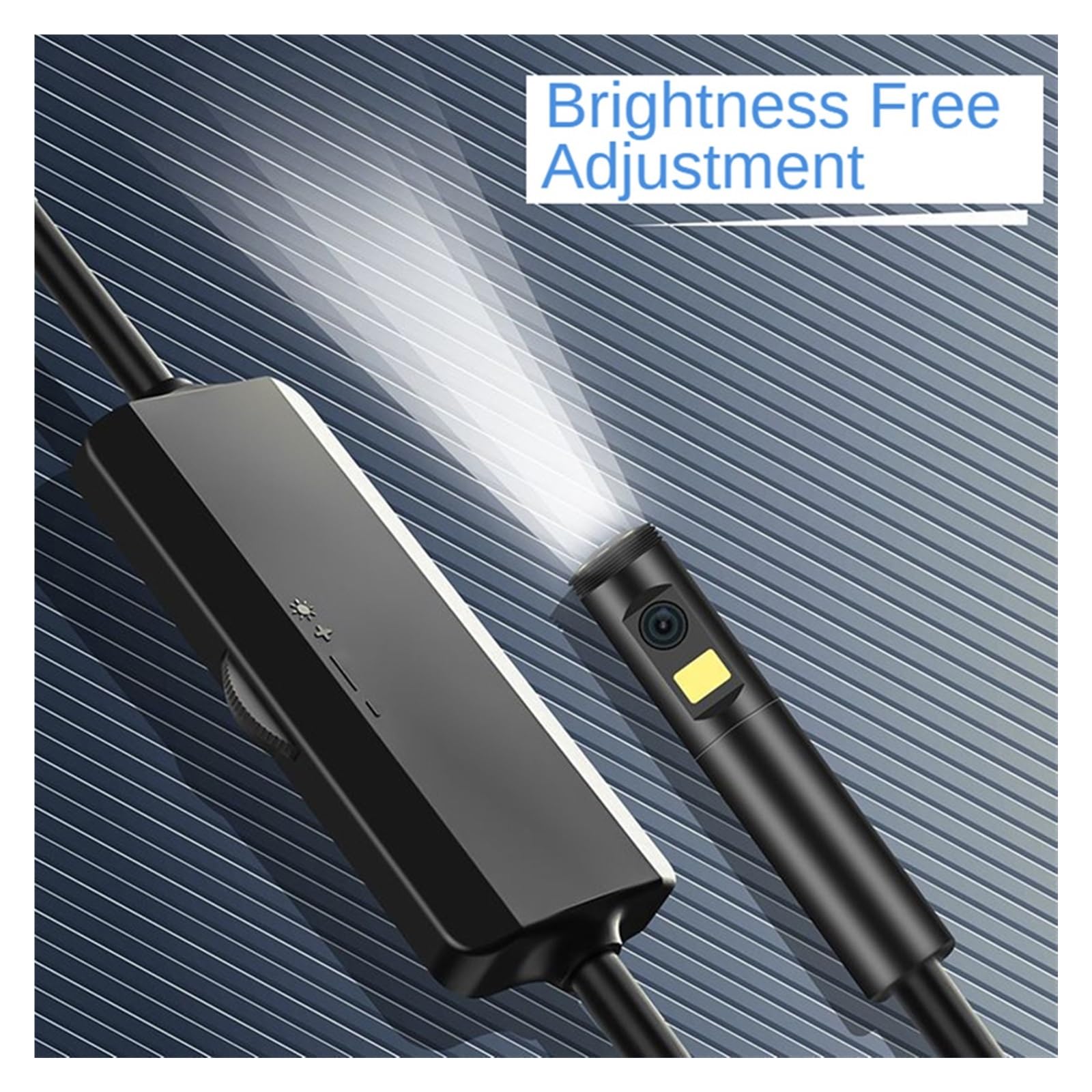 USB Industrie Endoskop Kamera Dual Objektiv IP68 HD wasserdichte Inspektion for Autos 9 LED Lichter for Telefone PC Hd-Bild(10m,8mm Hard Wire)