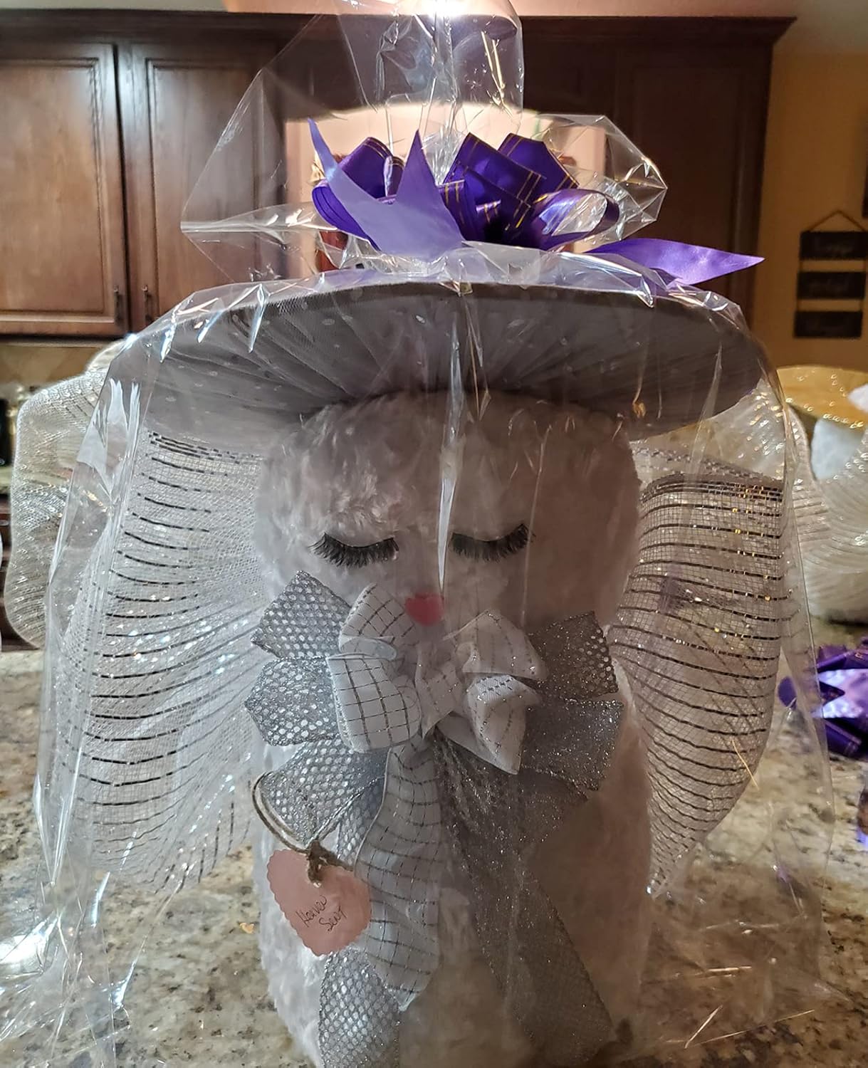 50 Packs Large Cellophane Bags 24" x 30" Clear Cellophane Gift Basket Wraps Extra-large 2.3 Mil Thick Transparent Cello Bags for Fruit Basket, Gift Wrap, Treats, Arts and Crafts, 50ct Ribbon Bows Yellow - Image 6