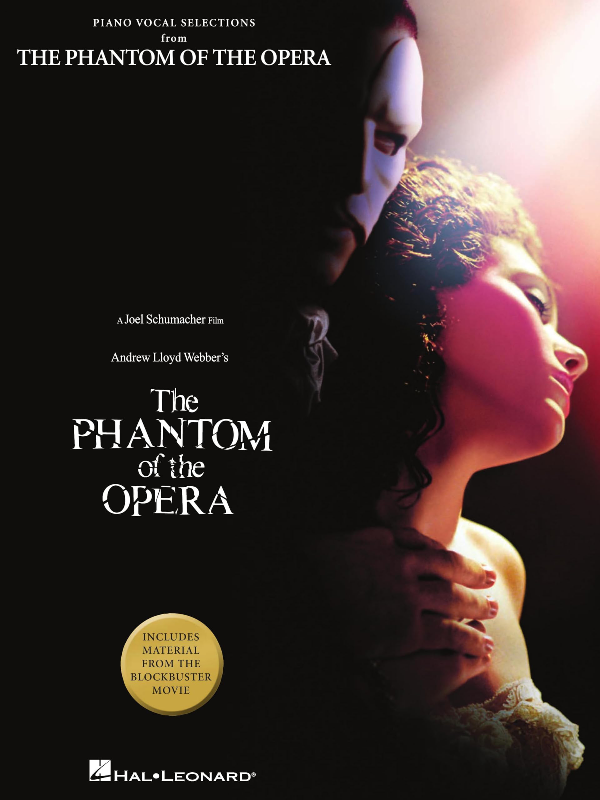 The Phantom of the Opera Movie Selections Songbook recueil partition piano voix anglais