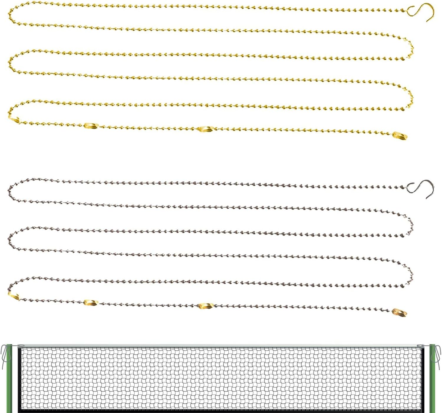 Volleyball Net Height Chain, 2.5m/8.2ft Volleyball Net Measure Chain