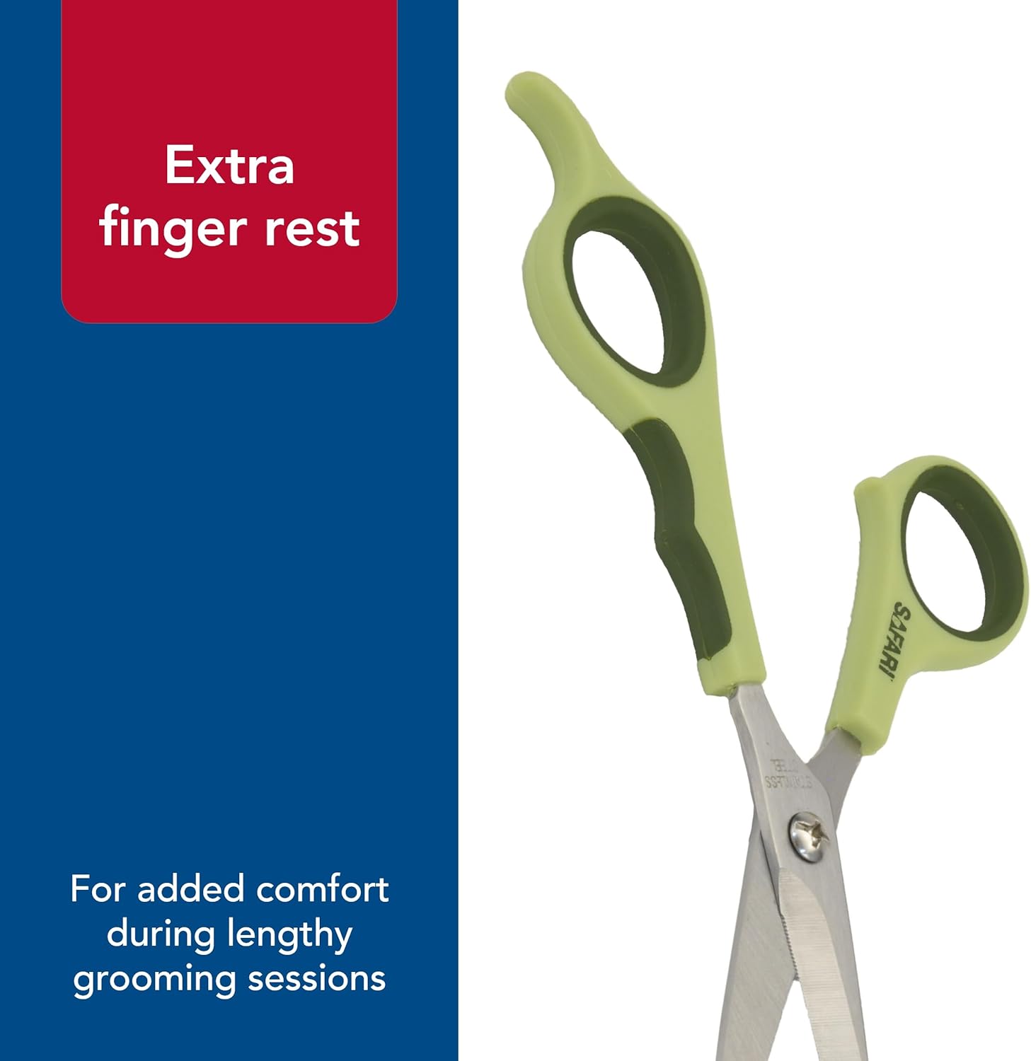 Safari Safety Scissors for Dogs Trimming Hair Around Eyes, Ears & Paws