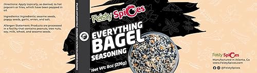 Miniatura 2 de Feisty Spices Condimento Everything Bagel, 8 onzas, especias perfectas para envolturas, huevos y ensaladas de papa; sin MSG, sin gluten; Kosher,