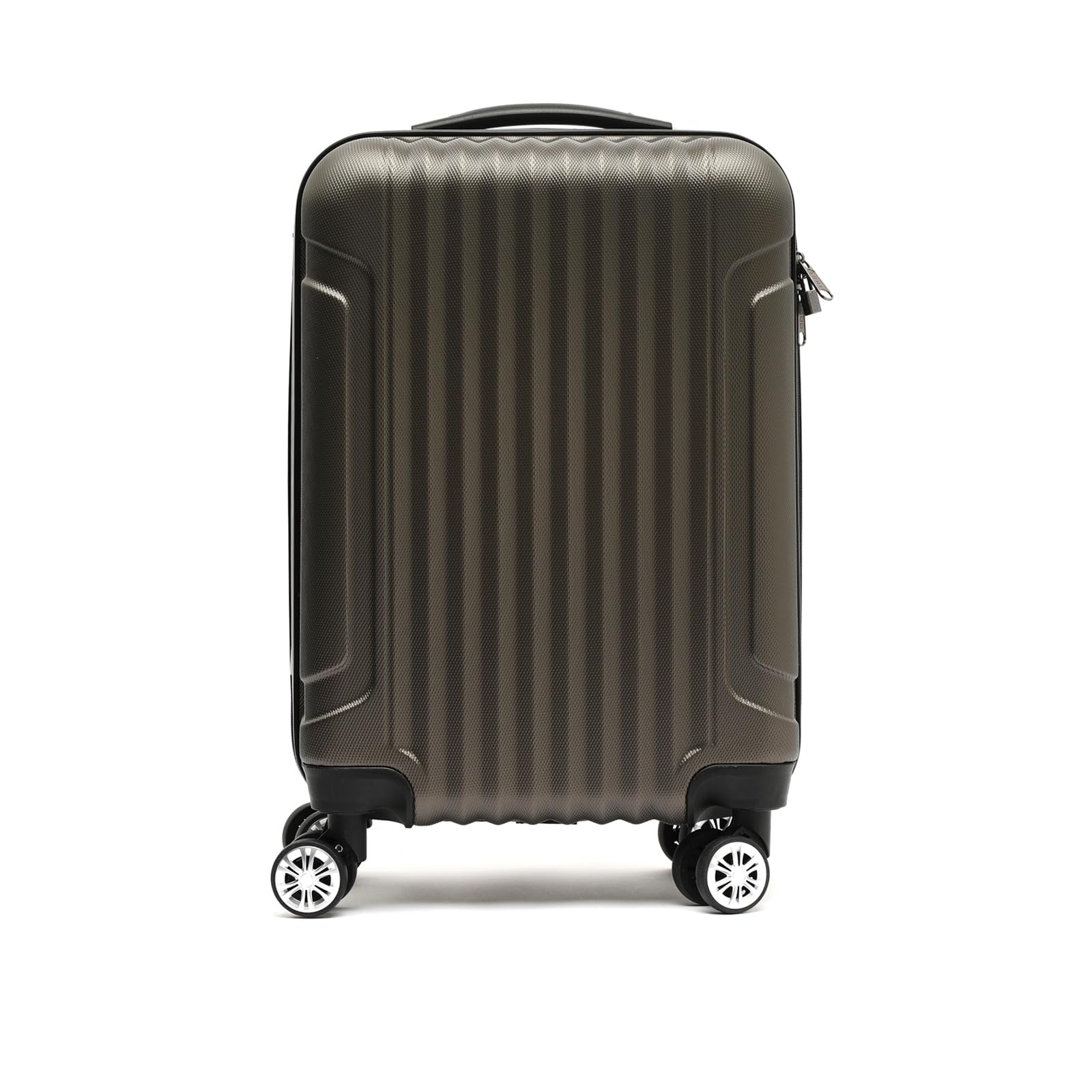 MISAKO Maleta Pequeña de Viaje Turbo Gris Unisex - Equipaje rígido de 54 X 35 X 22 cm de 4 Ruedas