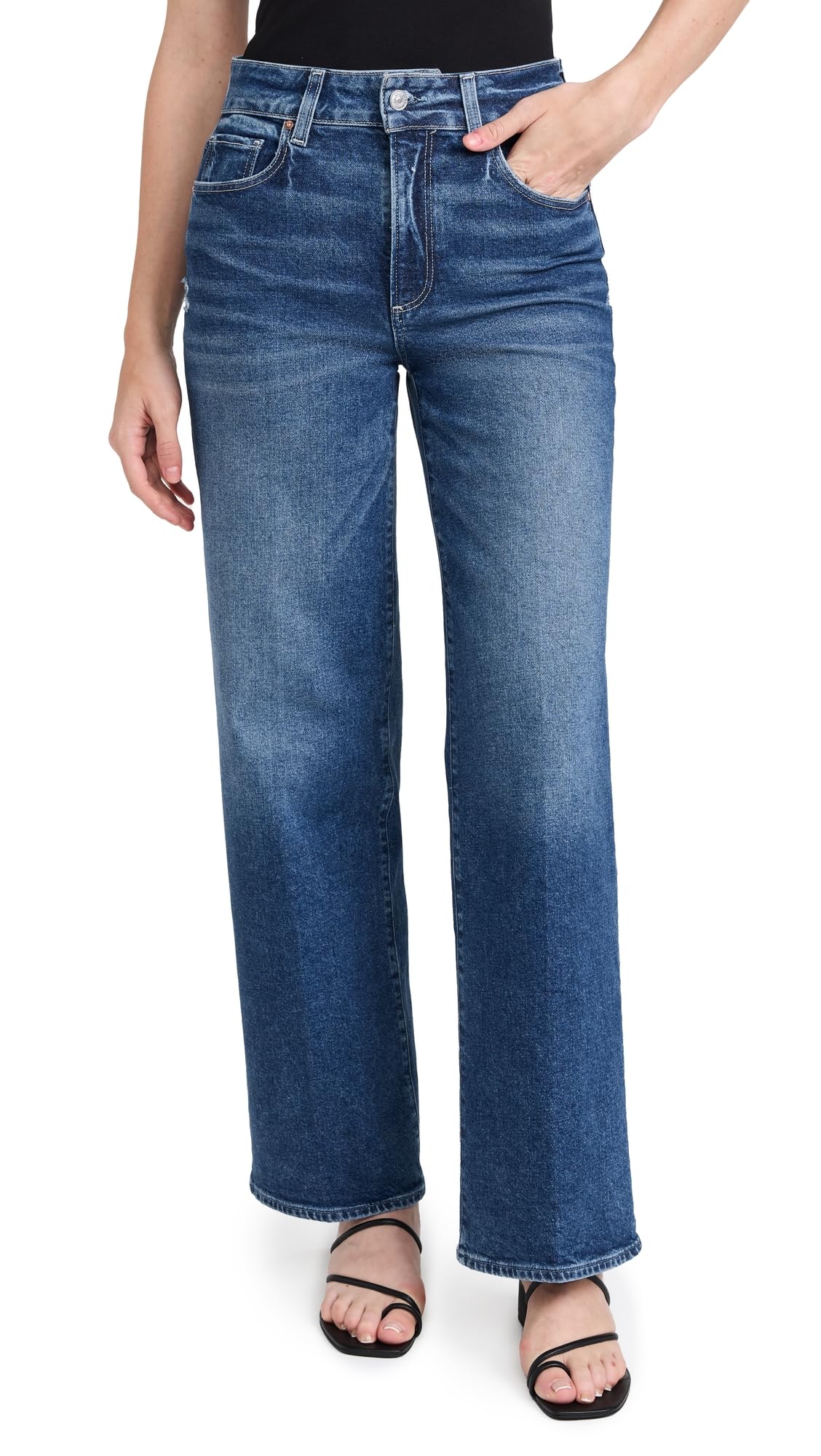 PAIGE Women's Sasha 32" Wide Leg Jeans